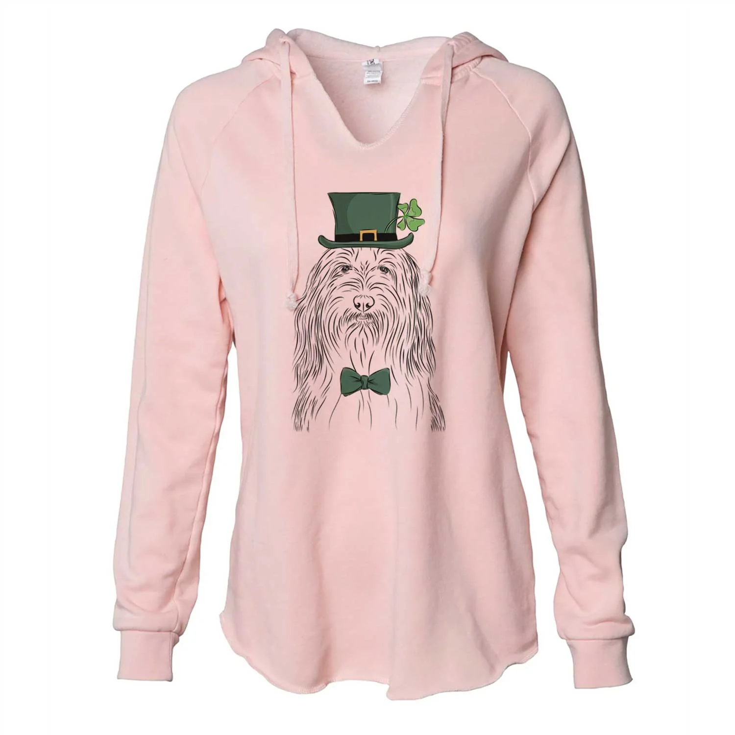 St. Patrick's Murray the Bearded Collie - Cali Wave Hooded Sweatshirt - Image 4