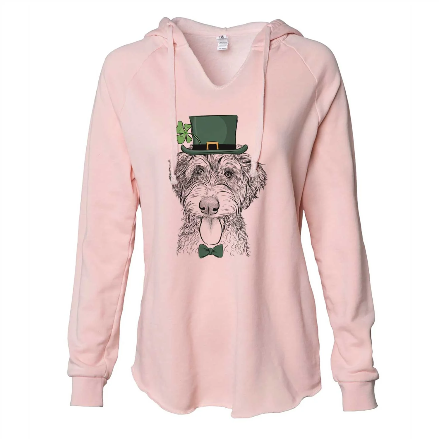 St. Patrick's Myrtle Mae the Aussiedoodle - Cali Wave Hooded Sweatshirt - Image 4