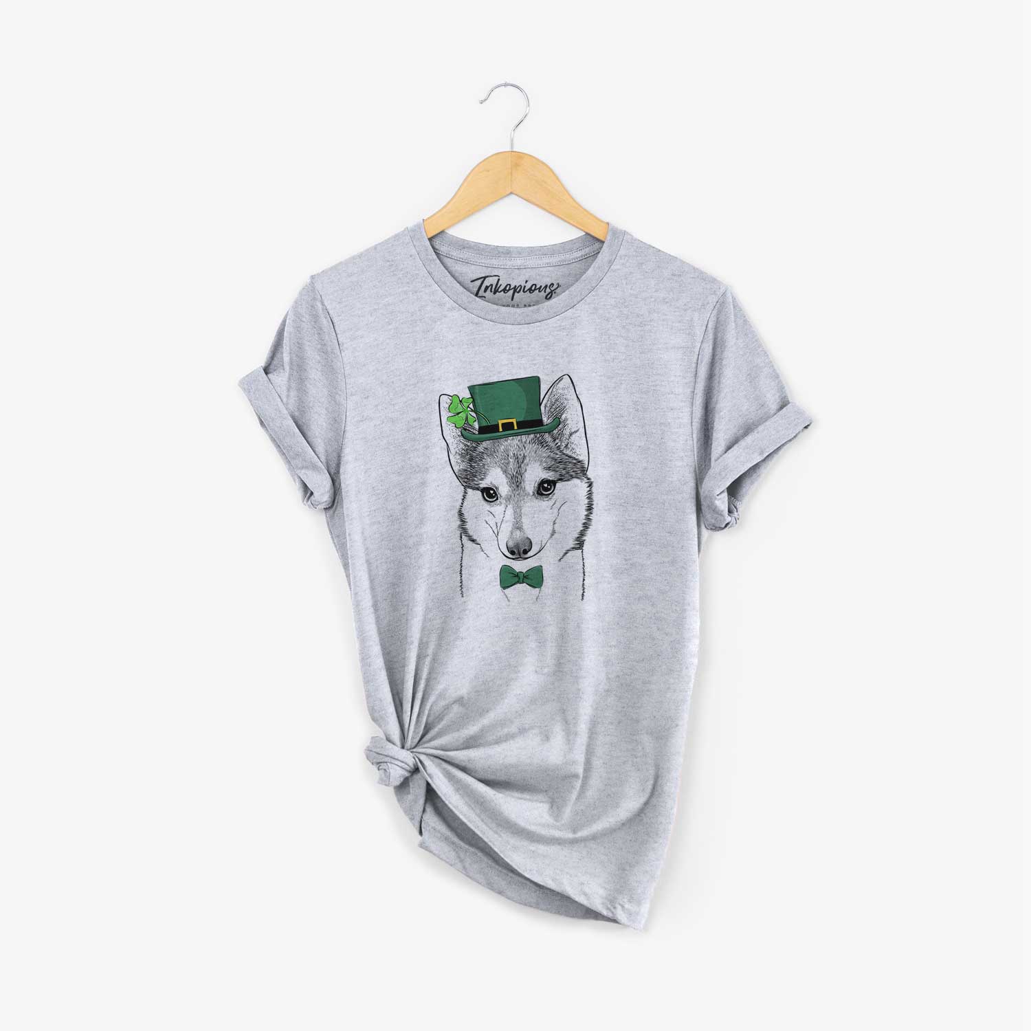 St. Patrick's Nami the Alaskan Klee Kai - Unisex Crewneck - Image 5