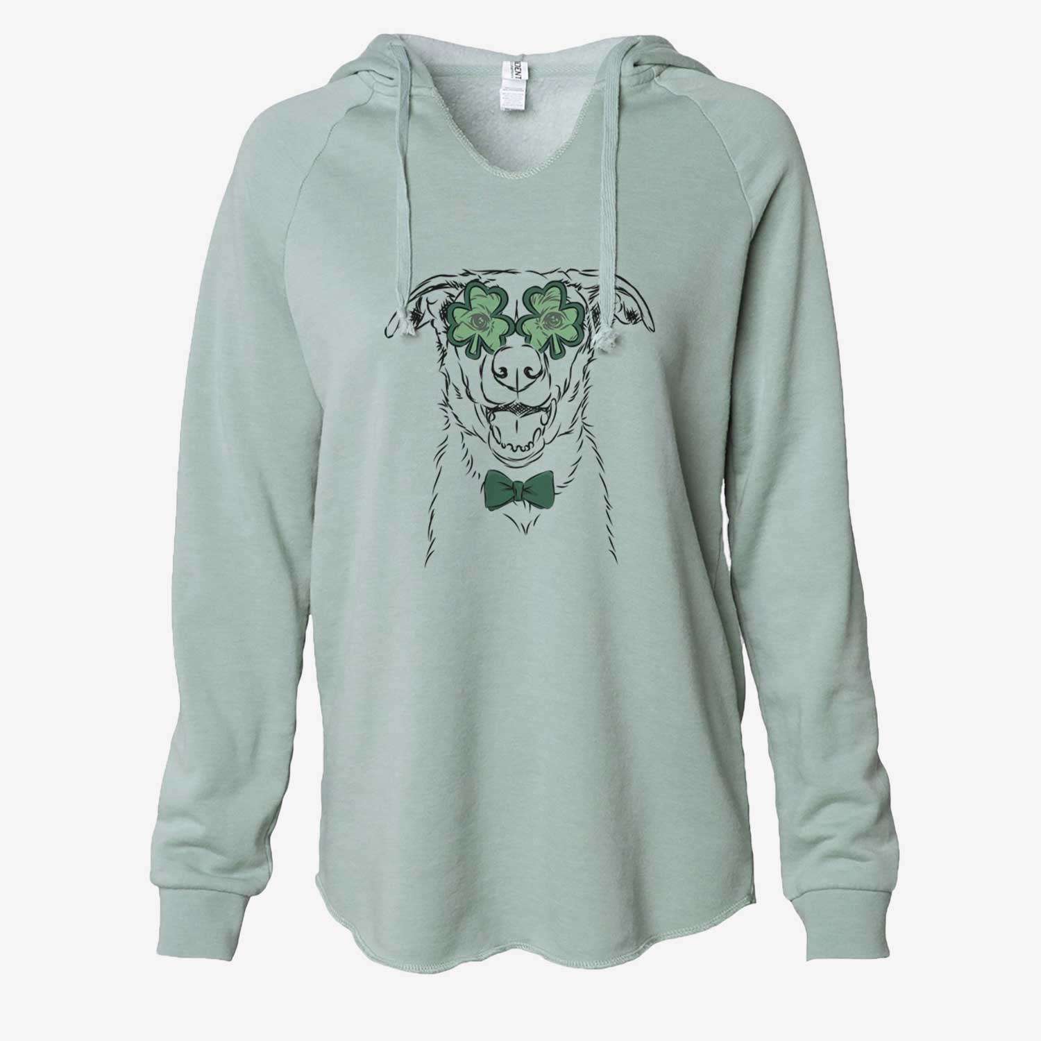 St. Patrick's Noah the Border Collie - Cali Wave Hooded Sweatshirt - Image 6