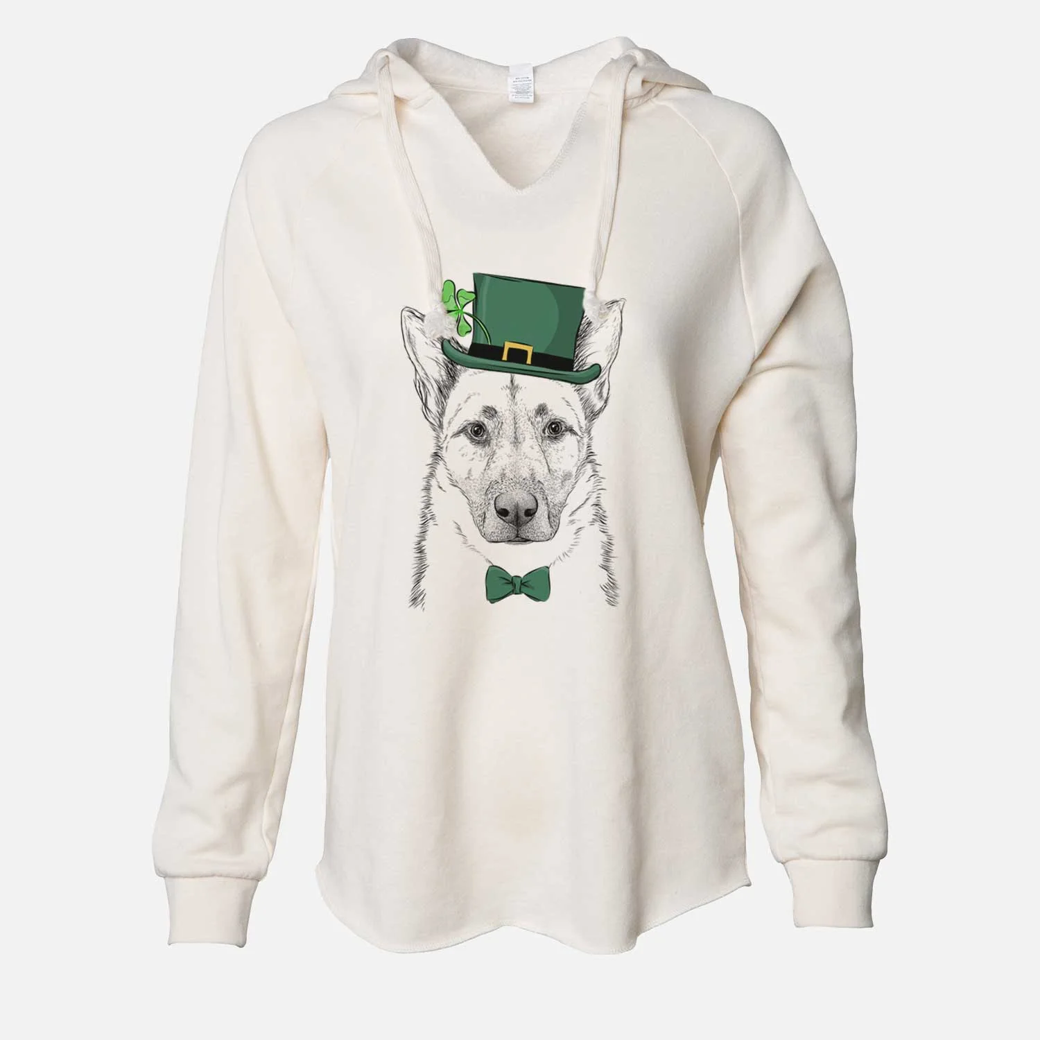 St. Patrick's Oliverno the German Shepherd - Cali Wave Hooded Sweatshirt - Image 7