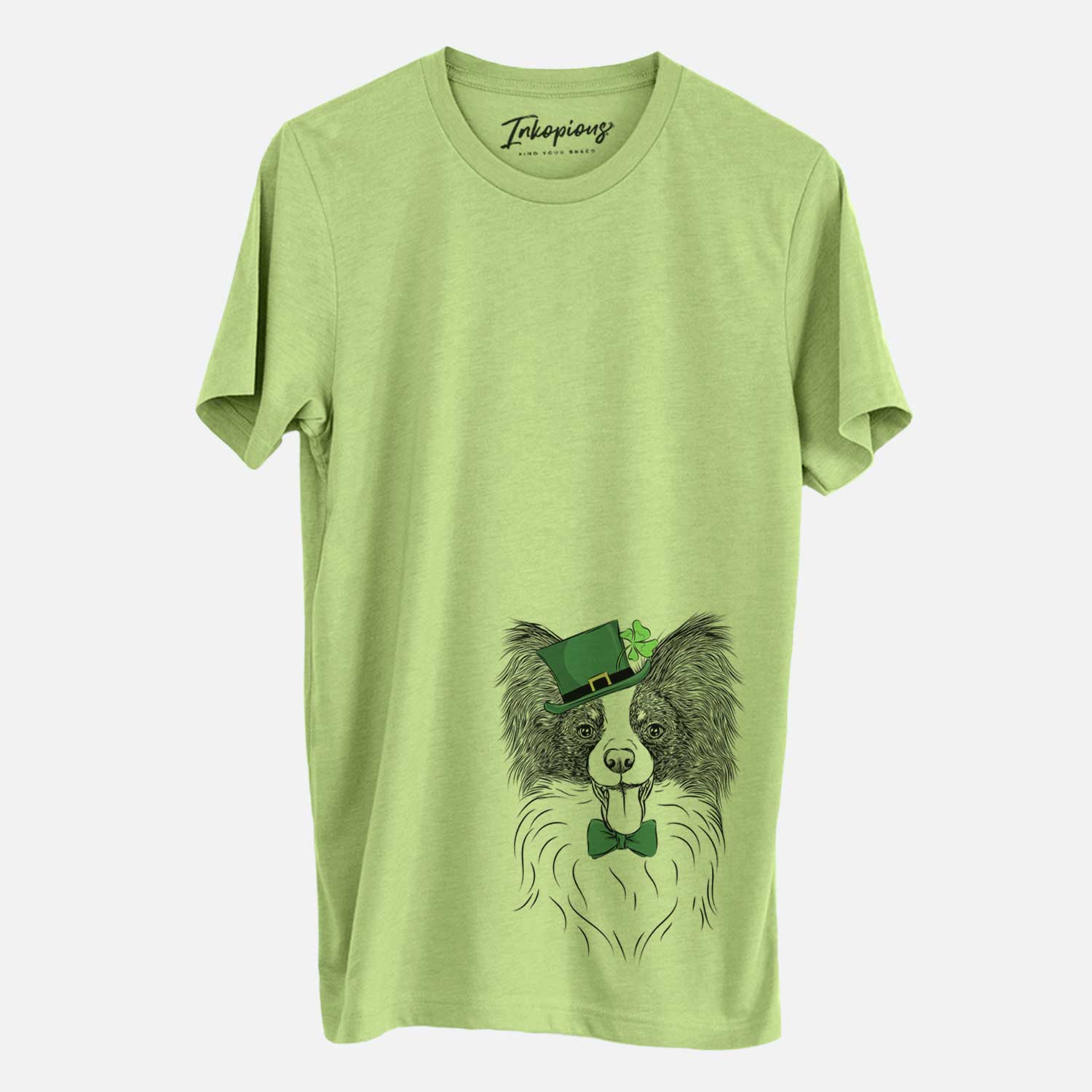 St. Patrick's Patrick the Papillon - Unisex Crewneck - Image 3
