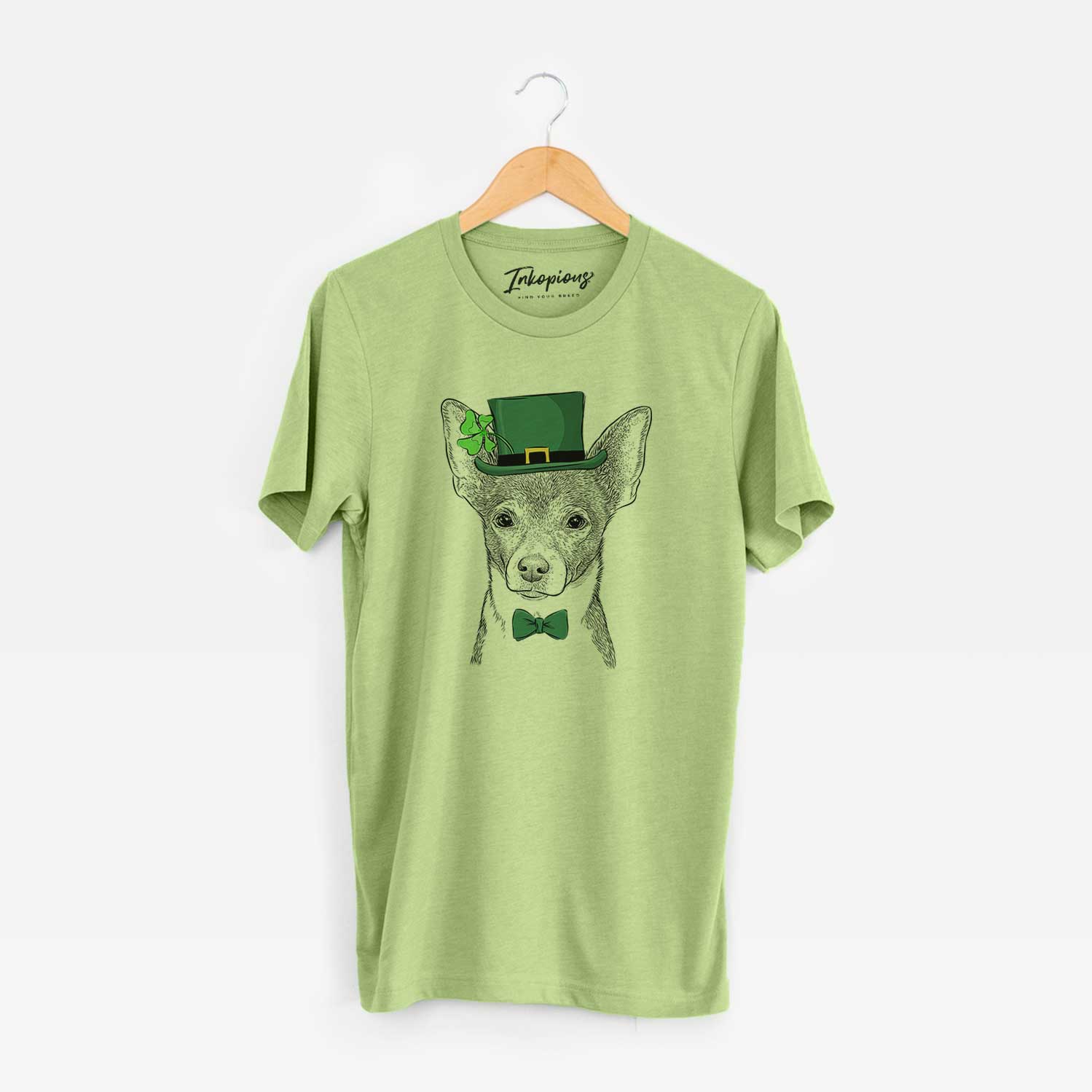 St. Patrick's Peanut the Chihuahua - Unisex Crewneck - Image 6