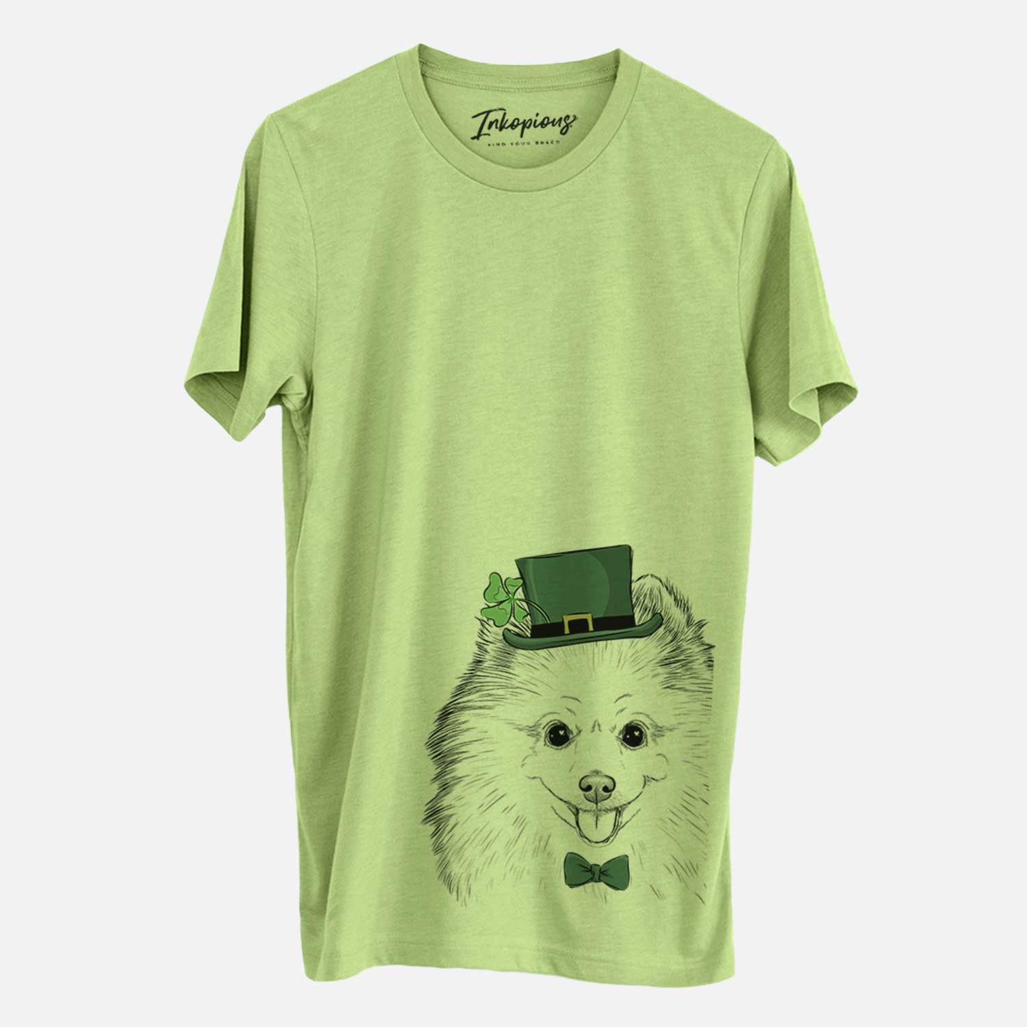 St. Patrick's Piper Jo the Pomeranian - Unisex Crewneck - Image 3