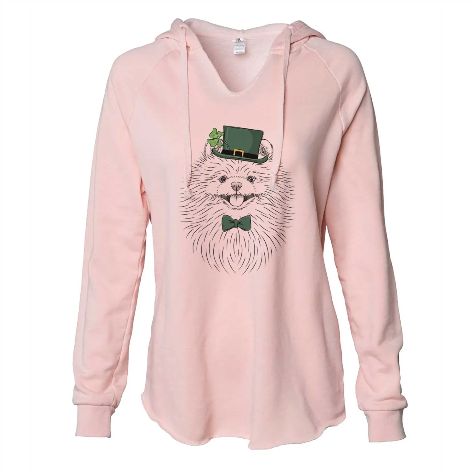 St. Patrick's Pirro the Pomeranian - Cali Wave Hooded Sweatshirt - Image 4