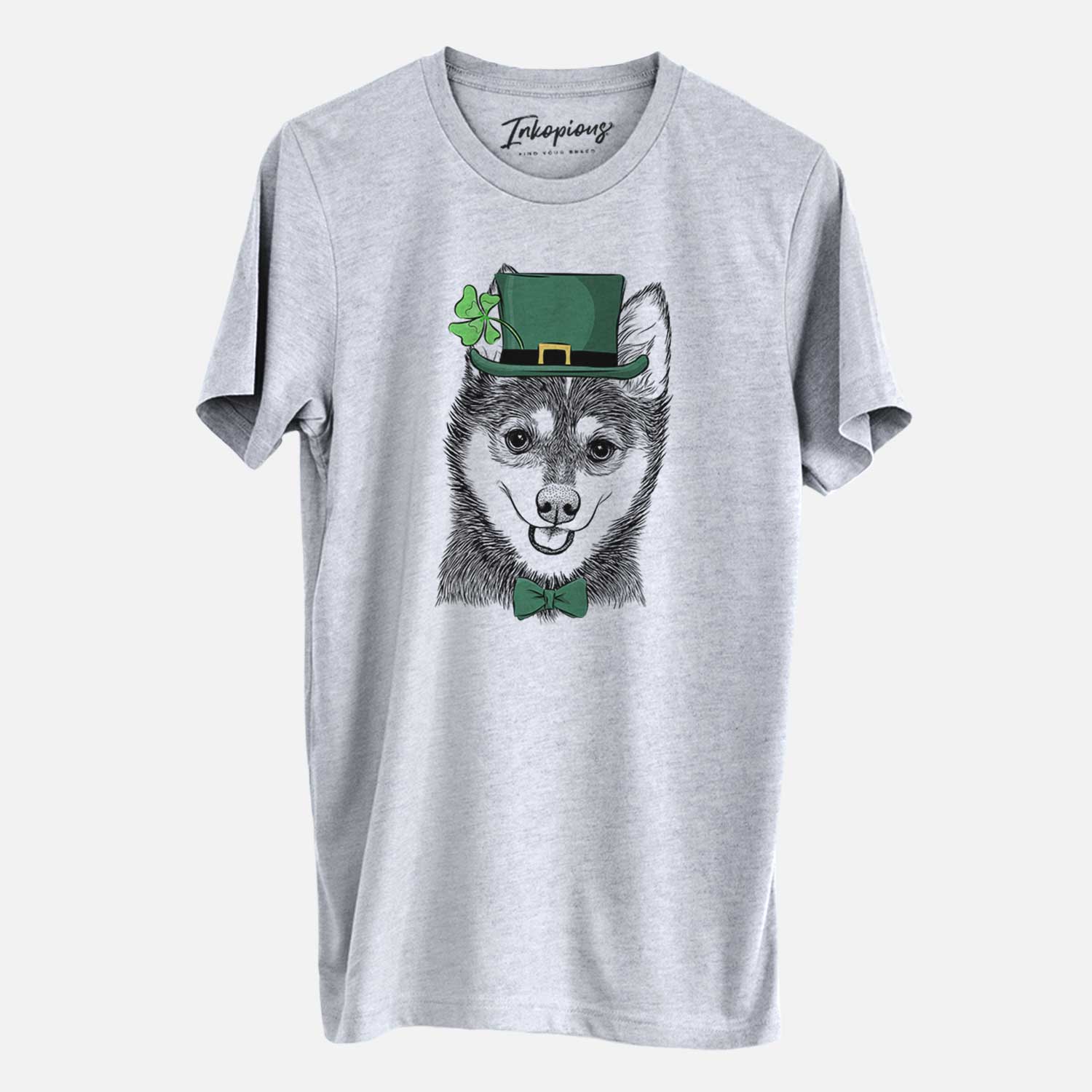 St. Patrick's Posey the Alaskan Klee Kai - Unisex Crewneck - Image 5