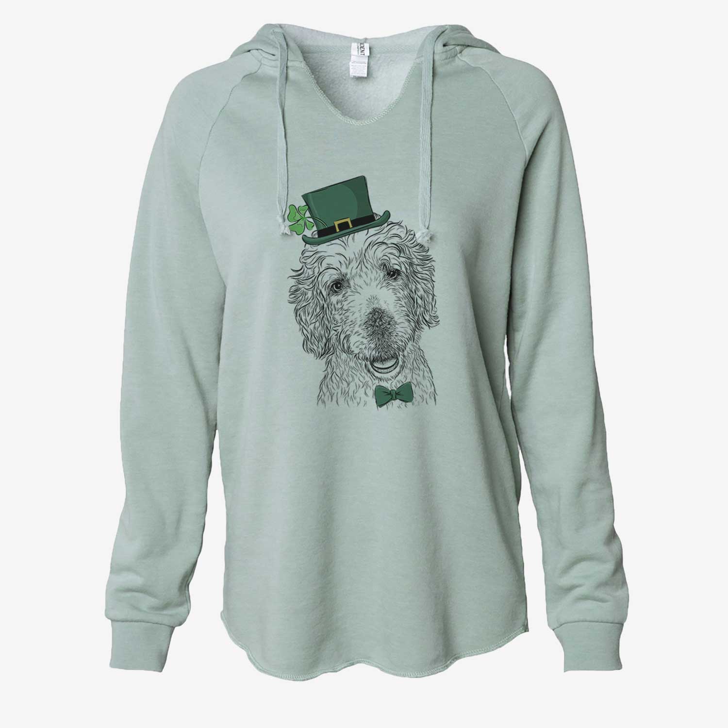 St. Patrick's Preston the Labradoodle - Cali Wave Hooded Sweatshirt - Image 6