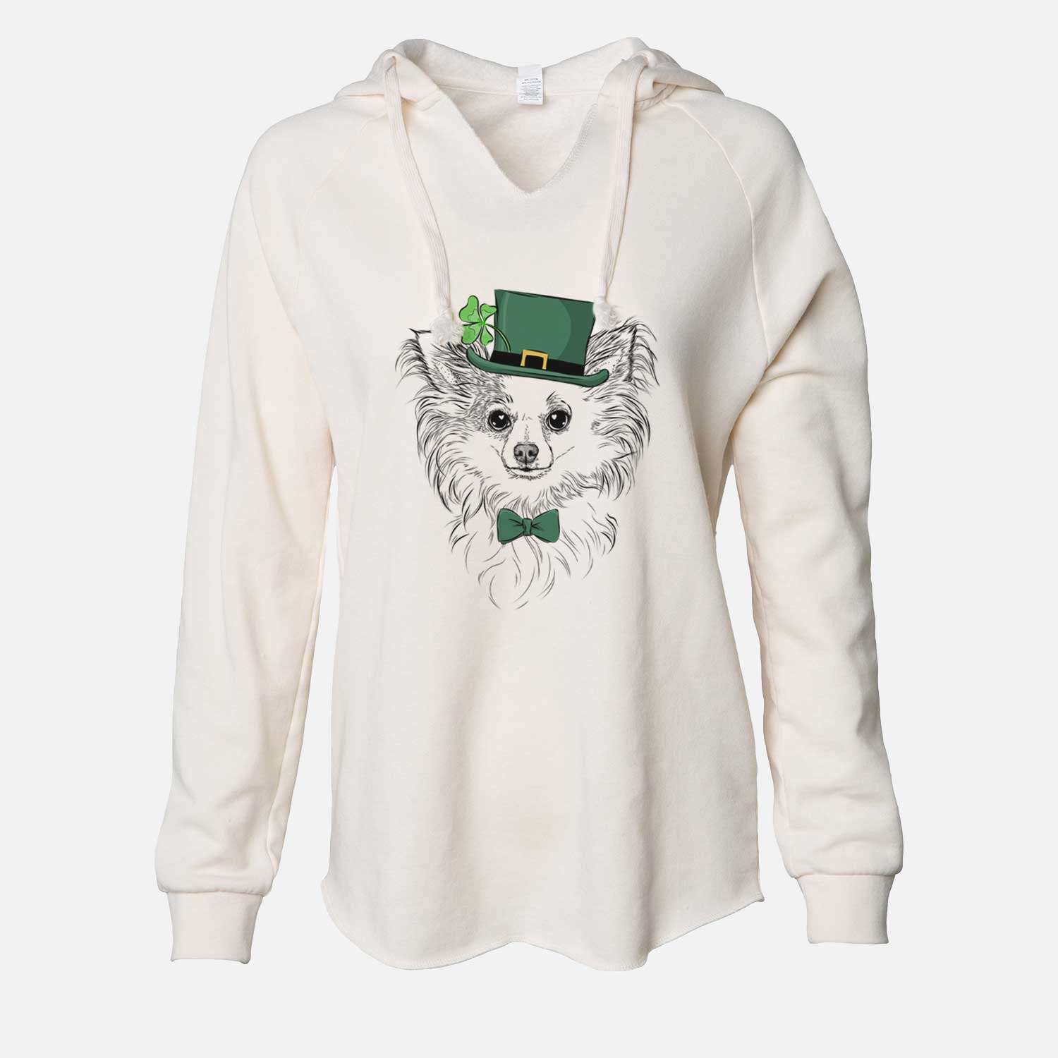St. Patrick's Princess Ava the Long Haired Chihuahua - Cali Wave Hooded Sweatshirt - Image 7