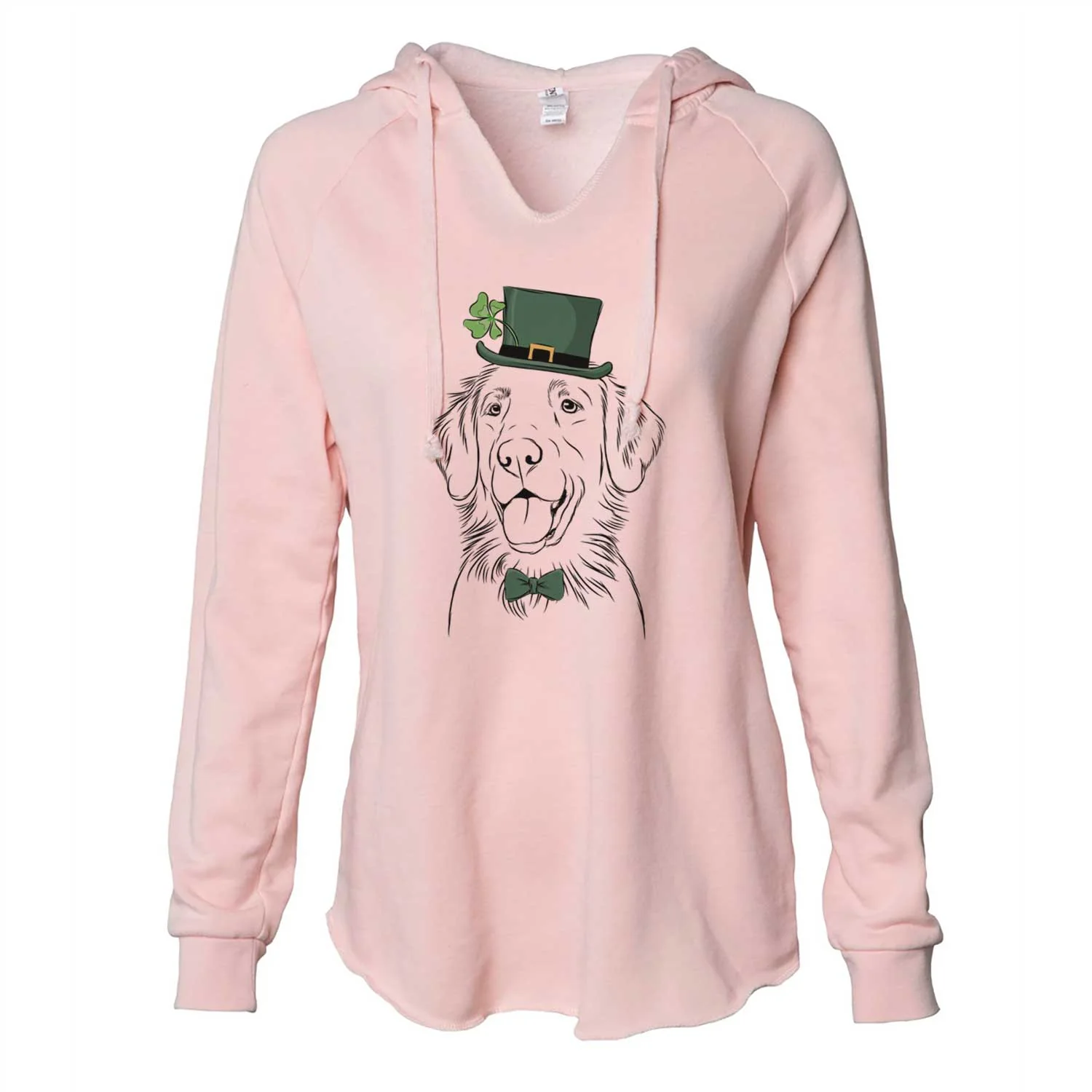 St. Patrick's Raisin the Flat Coated Retriever - Cali Wave Hooded Sweatshirt - Image 4