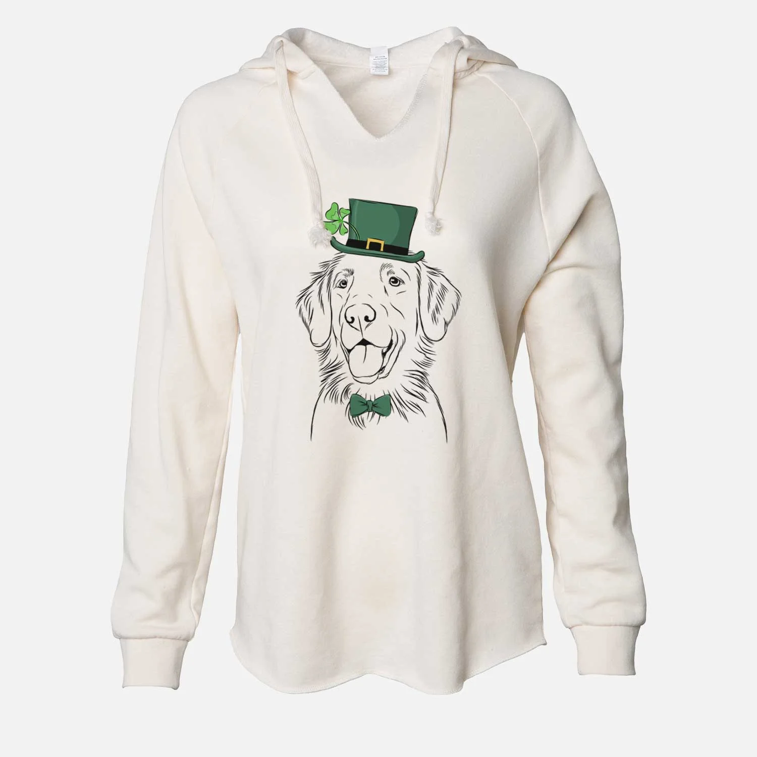 St. Patrick's Raisin the Flat Coated Retriever - Cali Wave Hooded Sweatshirt - Image 7