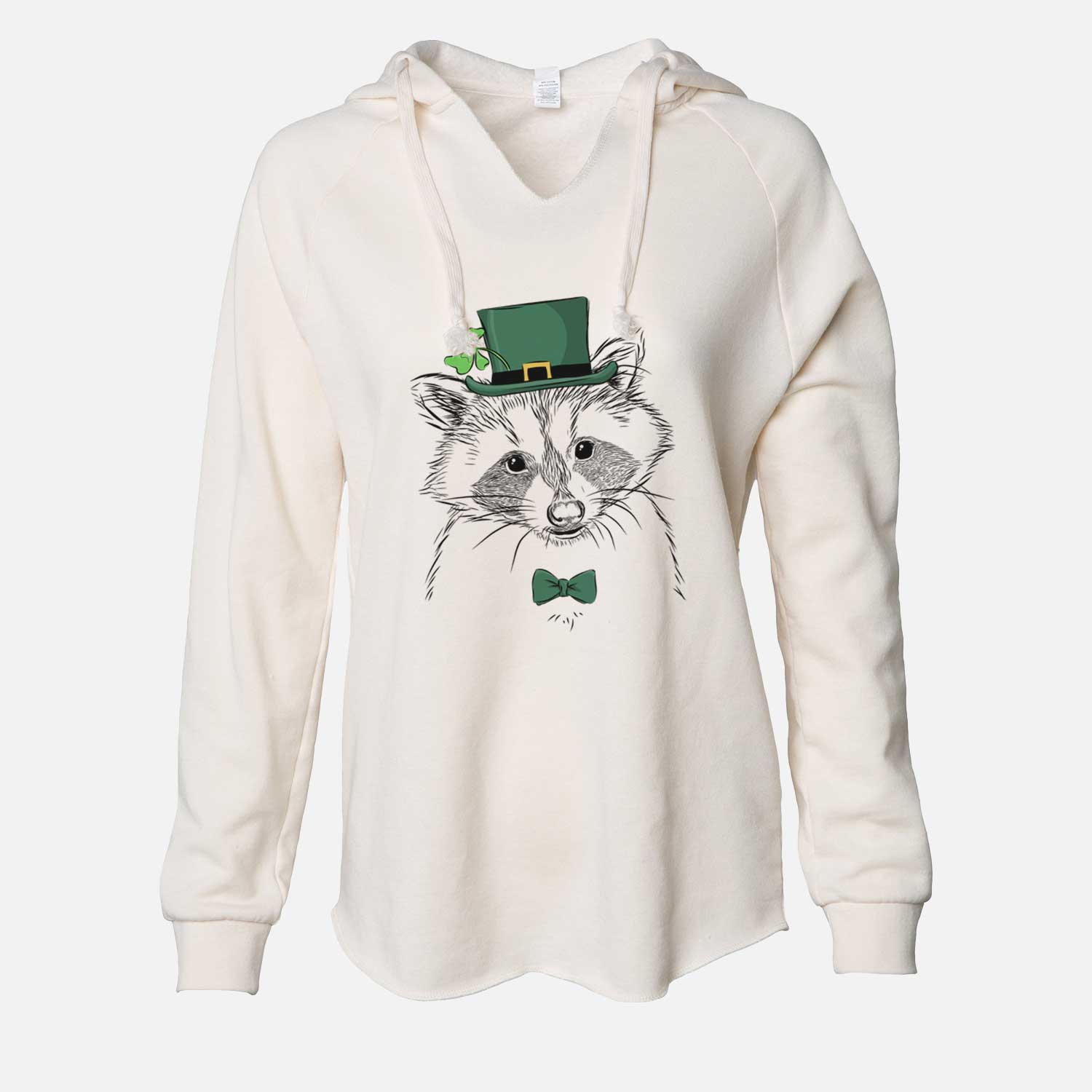St. Patrick's Randy the Raccoon - Cali Wave Hooded Sweatshirt - Image 7