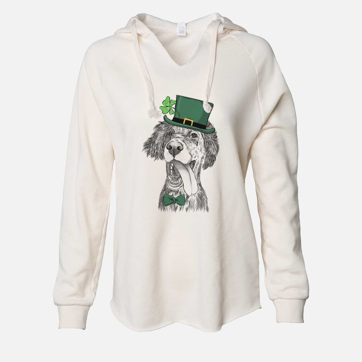 St. Patrick's Renly the English Setter - Cali Wave Hooded Sweatshirt - Image 7