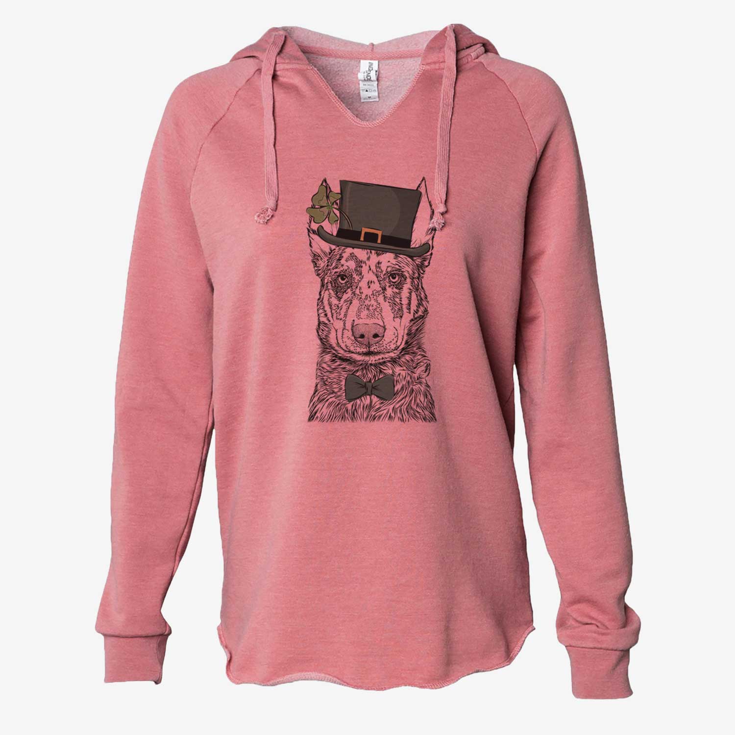 St. Patrick's Riggs the Beauceron - Cali Wave Hooded Sweatshirt - Image 5