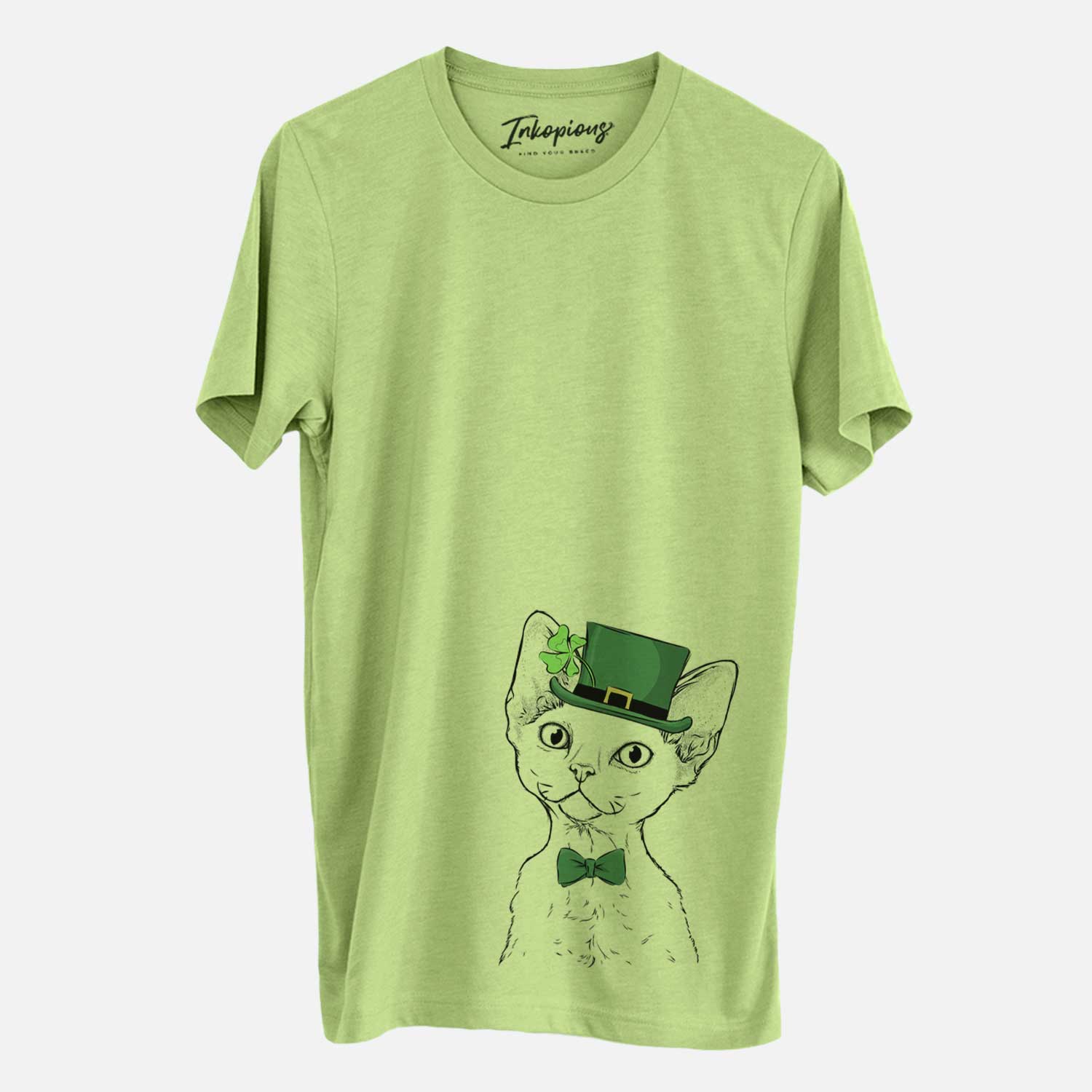 St. Patrick's Ripley the Devon Rex Cat - Unisex Crewneck - Image 3