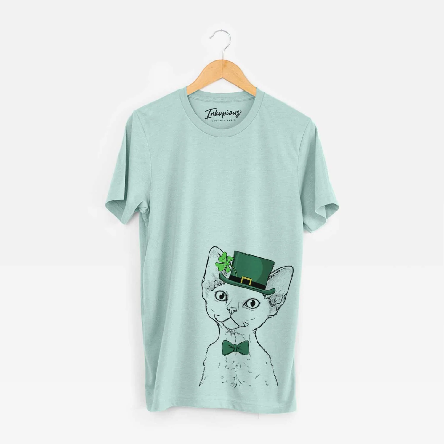 St. Patrick's Ripley the Devon Rex Cat - Unisex Crewneck - Image 4