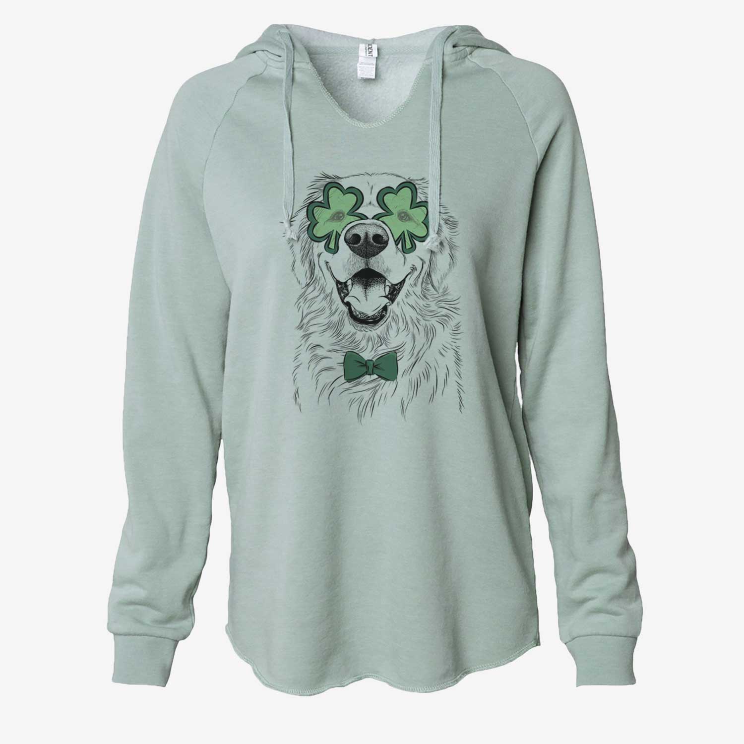 St. Patrick's Roger the Golden Retriever - Cali Wave Hooded Sweatshirt - Image 6