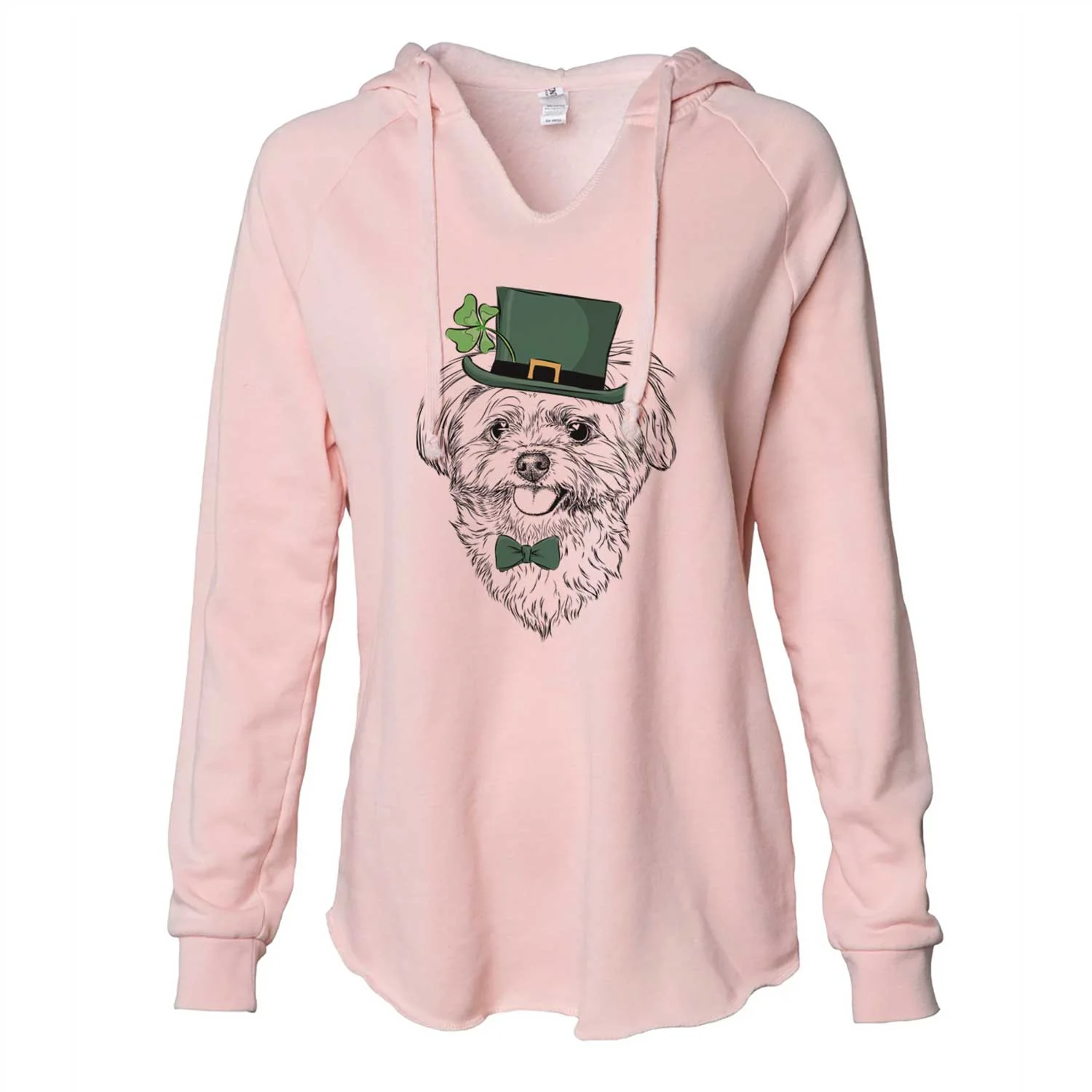 St. Patrick's Rosie the Maltipoo - Cali Wave Hooded Sweatshirt - Image 4
