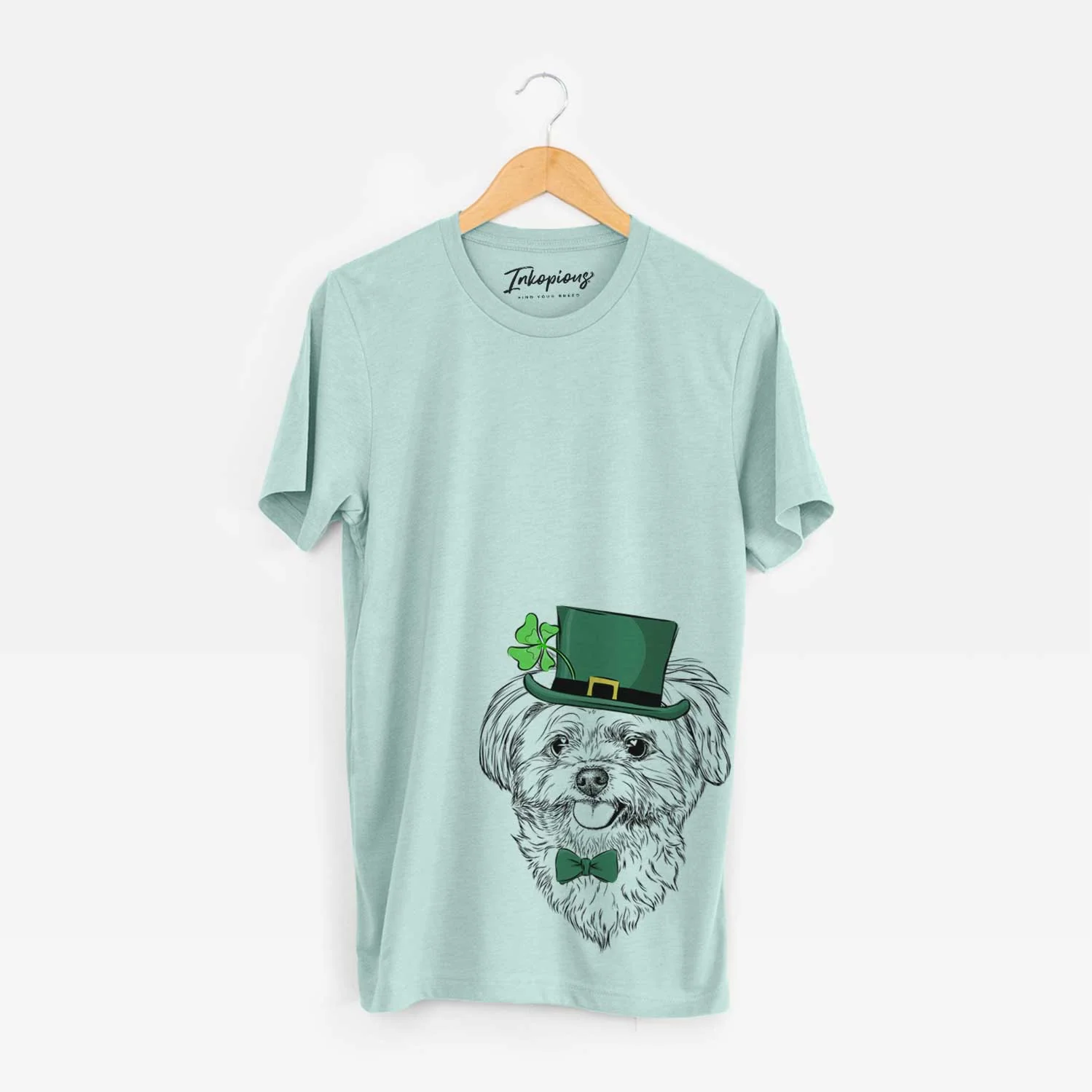 St. Patrick's Rosie the Maltipoo - Unisex Crewneck - Image 4
