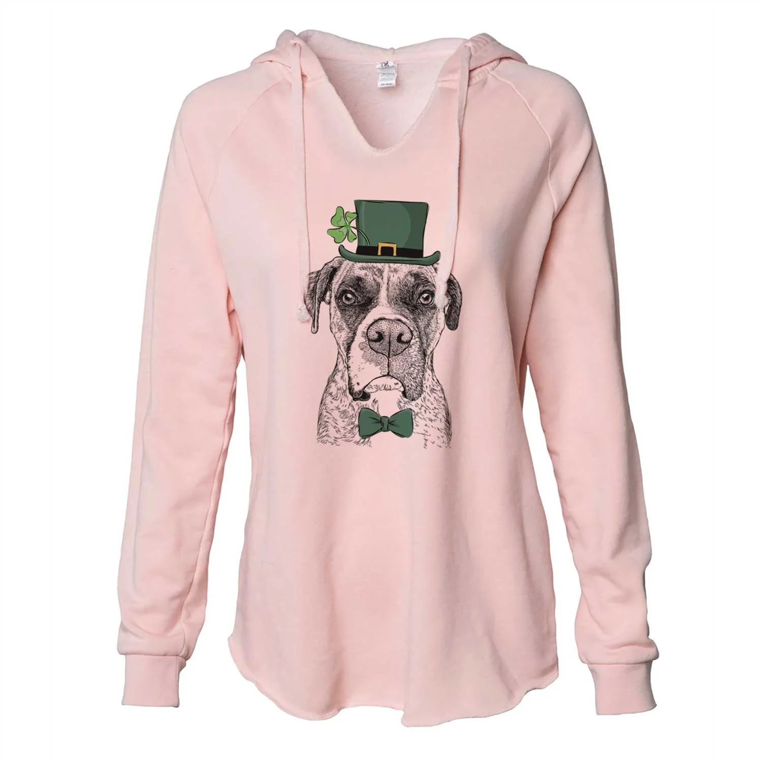 St. Patrick's Rowdy Rex the Boxer - Cali Wave Hooded Sweatshirt - Image 4