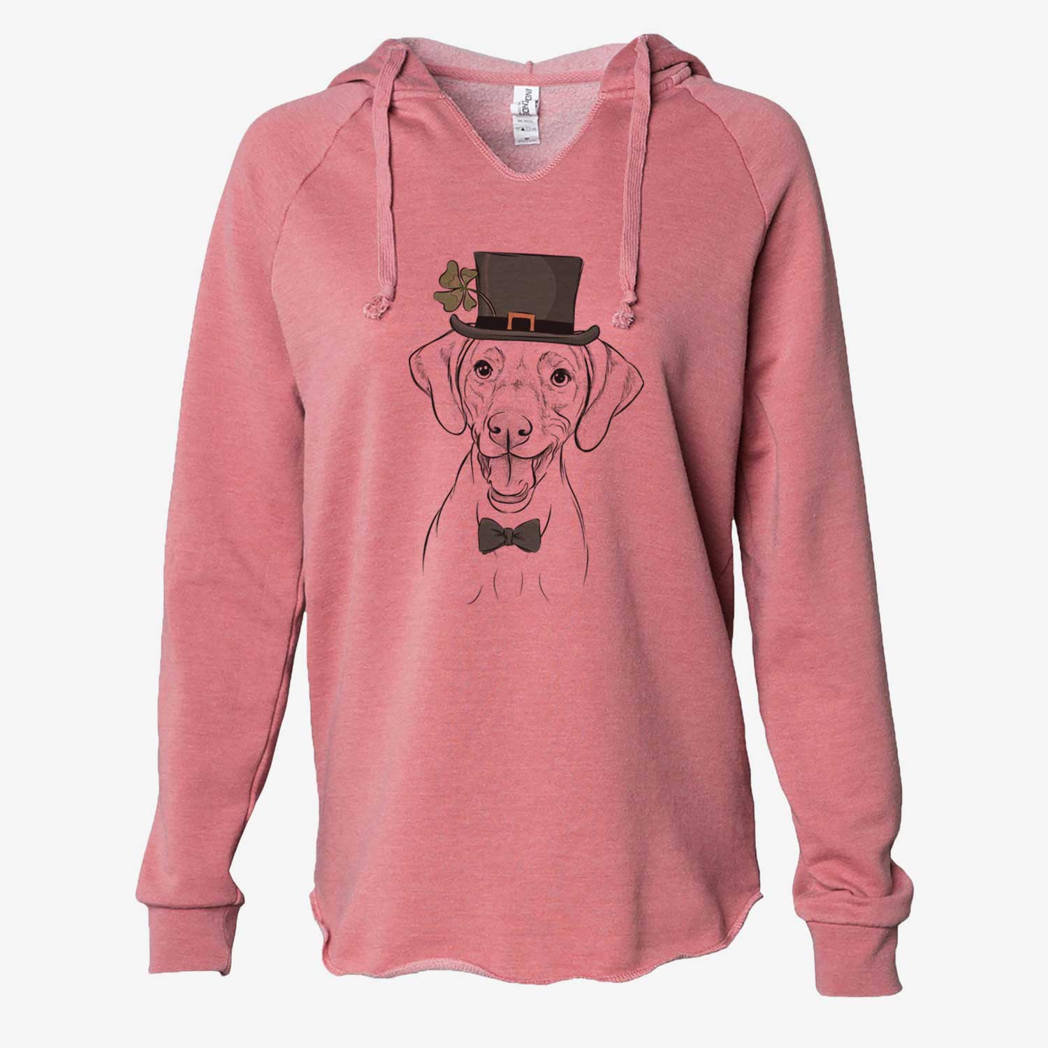St. Patrick's Ruby the Vizsla - Cali Wave Hooded Sweatshirt - Image 5
