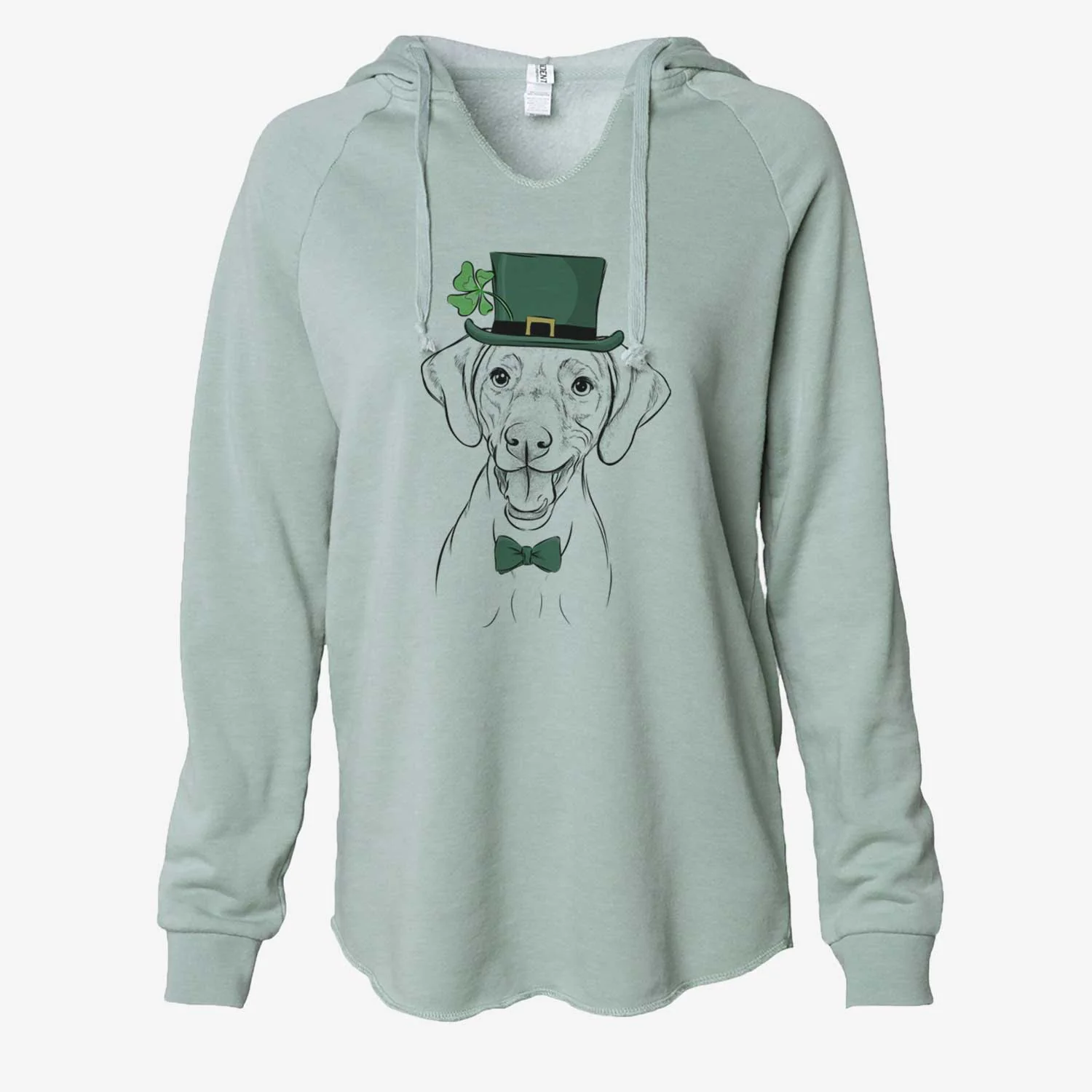 St. Patrick's Ruby the Vizsla - Cali Wave Hooded Sweatshirt - Image 6