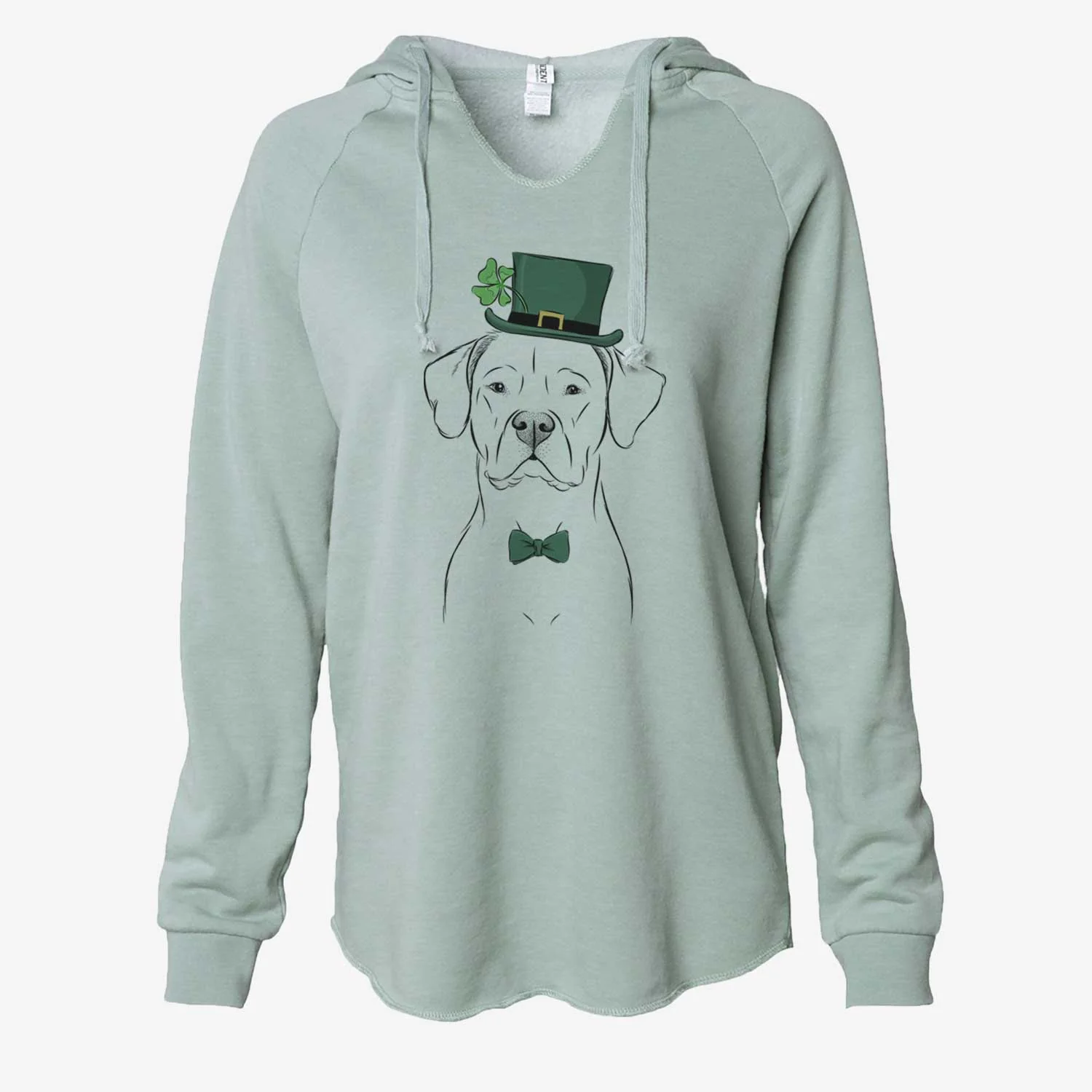 St. Patrick's Rufio the Dogo Argentino - Cali Wave Hooded Sweatshirt - Image 6