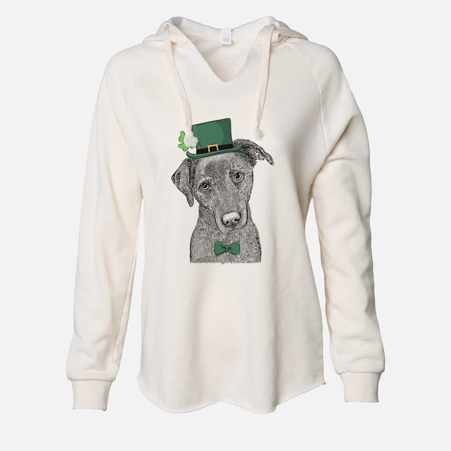 St. Patrick's Sadie the Whipador - Cali Wave Hooded Sweatshirt - Image 7