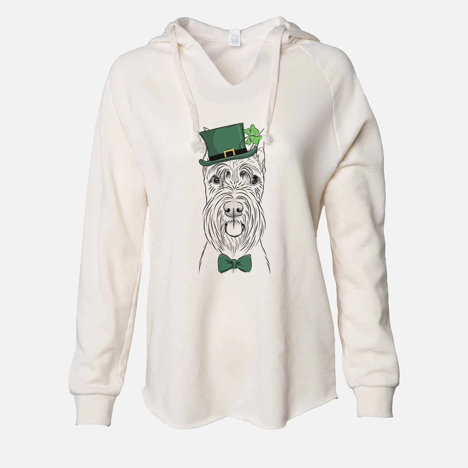 St. Patrick's Samuel the Standard Schnauzer - Cali Wave Hooded Sweatshirt - Image 7