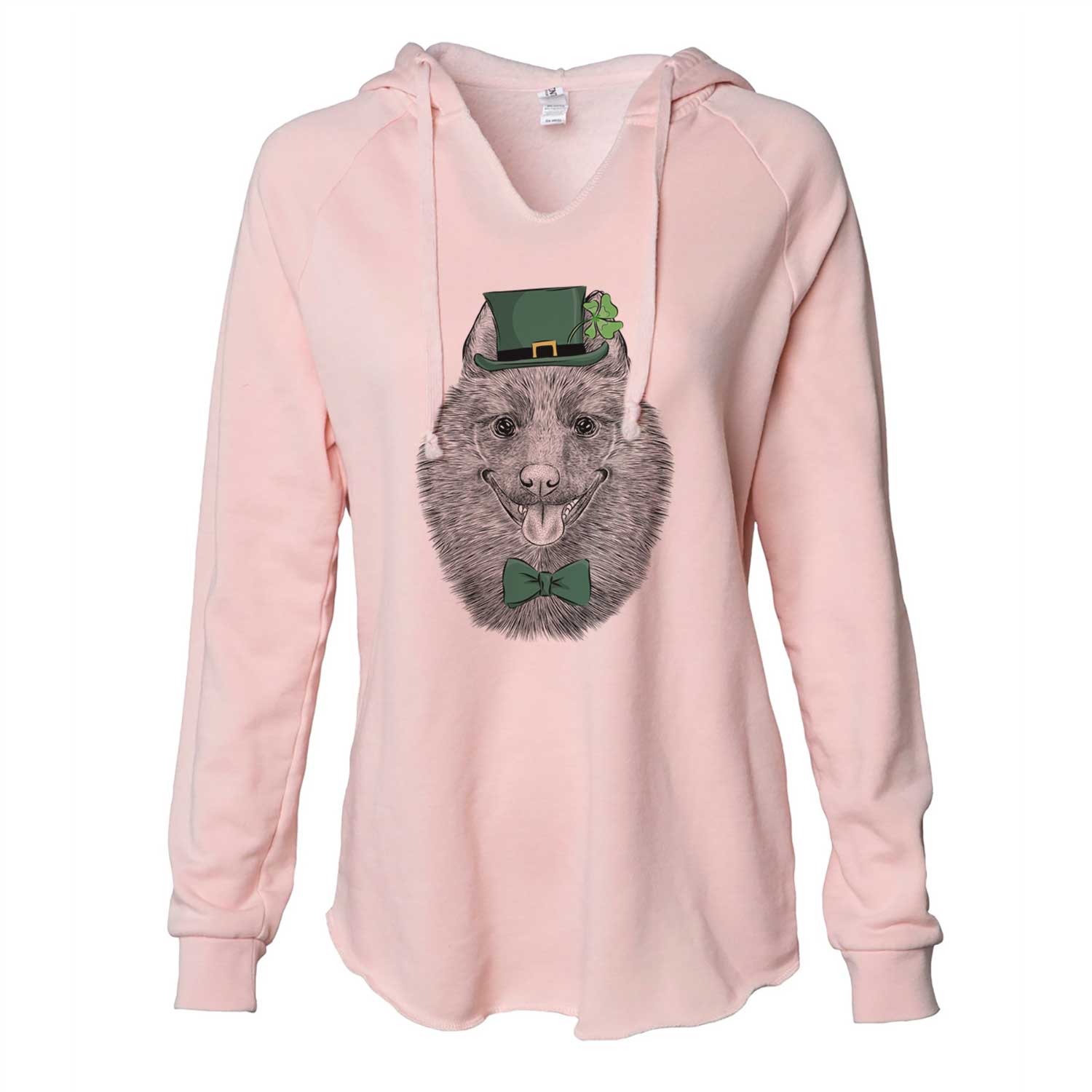 St. Patrick's Sander the Schipperke - Cali Wave Hooded Sweatshirt - Image 4
