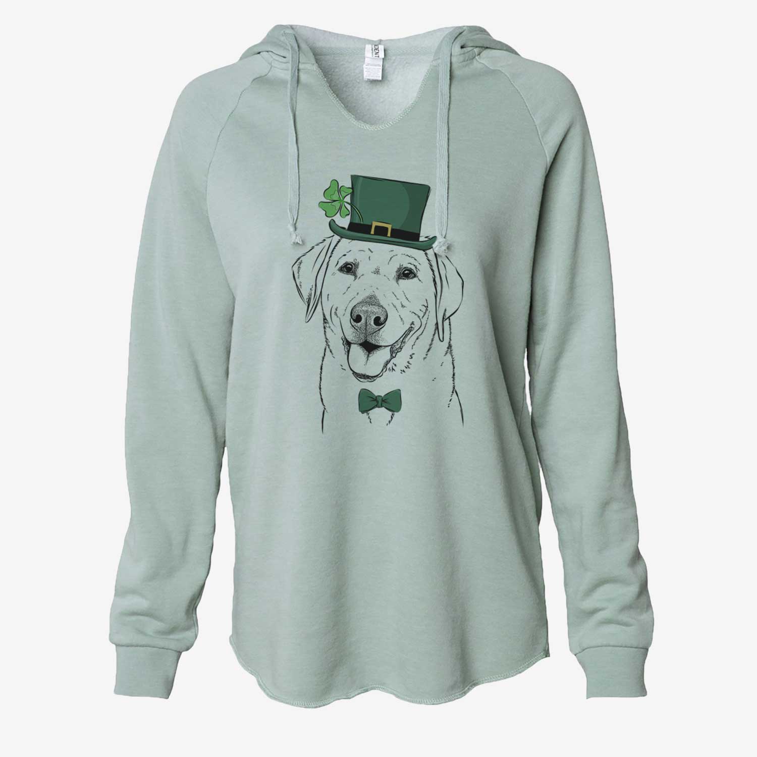 St. Patrick's Sanford the Labrador Retriever - Cali Wave Hooded Sweatshirt - Image 6