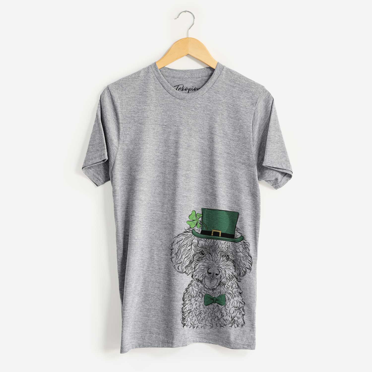 St. Patrick's Satsu the Micro Teacup Poodle - Unisex Crewneck - Image 2