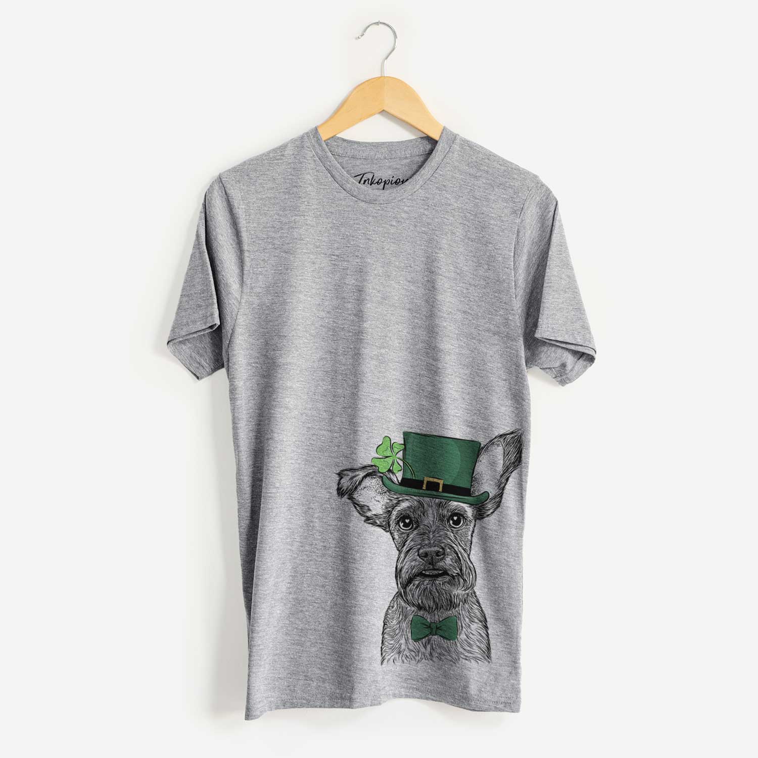 St. Patrick's Sawyer the Snorkie - Unisex Crewneck - Image 2