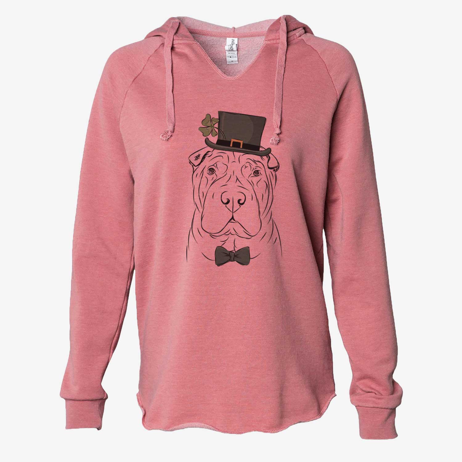 St. Patrick's Sharpy the Shar Pei - Cali Wave Hooded Sweatshirt - Image 5