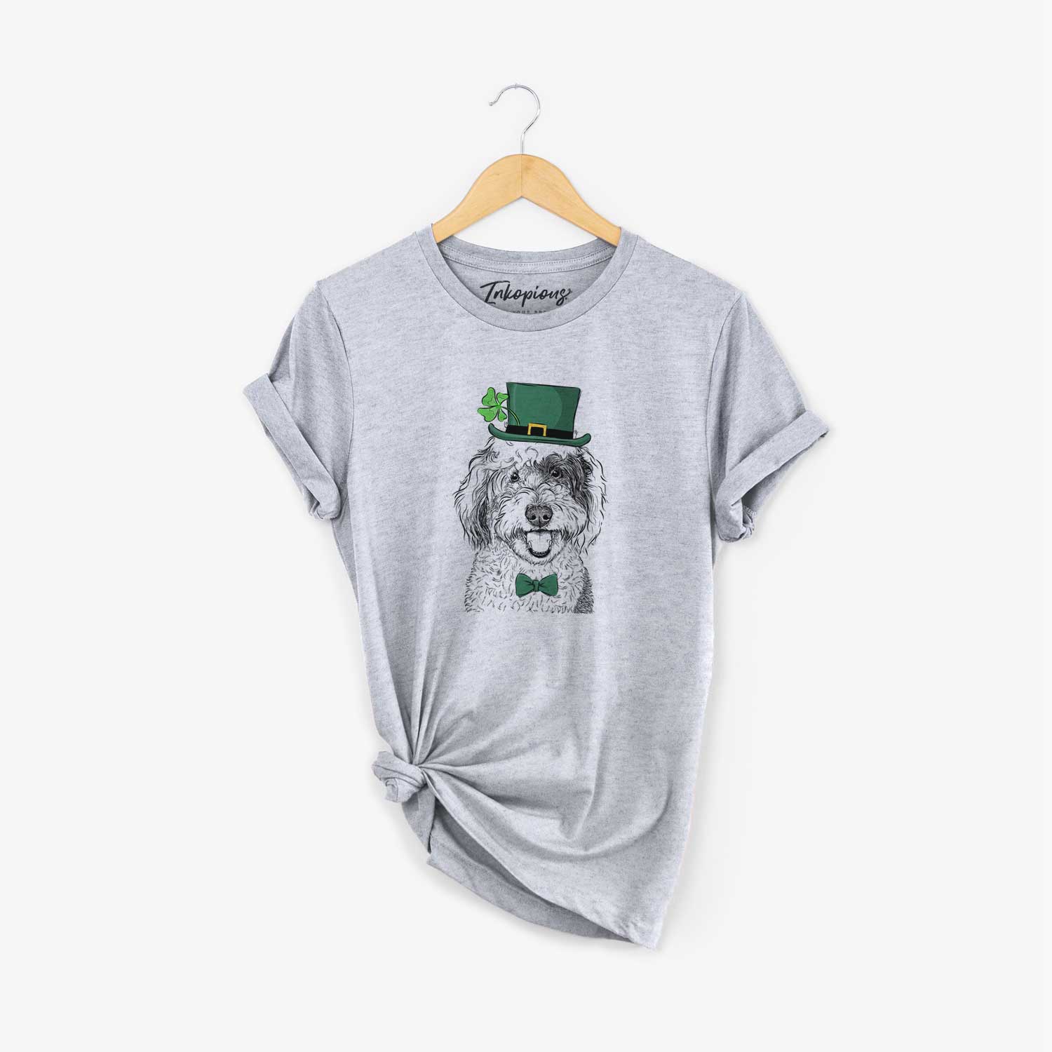 St. Patrick's Sherlock the Sheepadoodle - Unisex Crewneck - Image 5