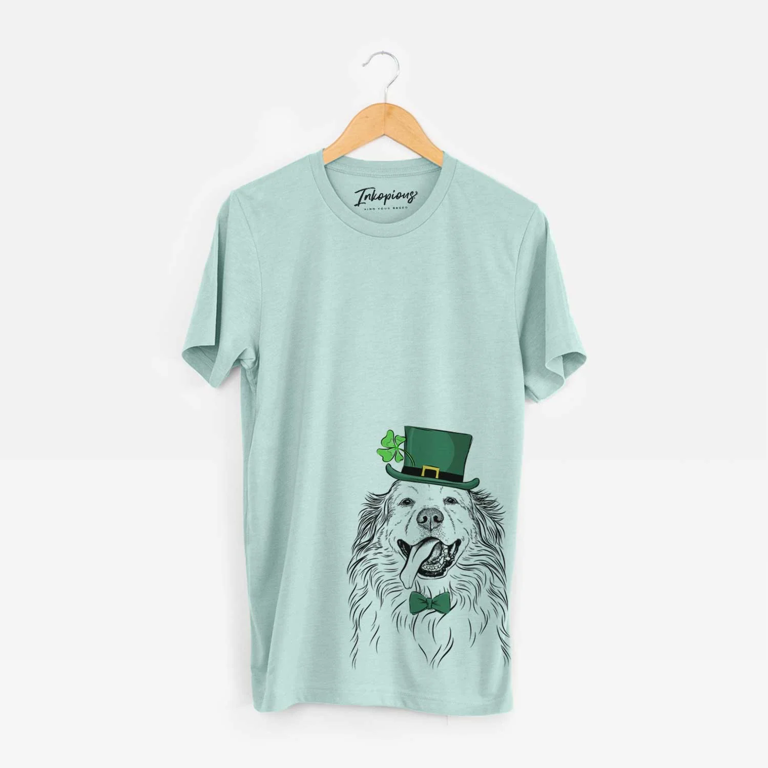 St. Patrick's Shooter the Golden Retriever - Unisex Crewneck - Image 4
