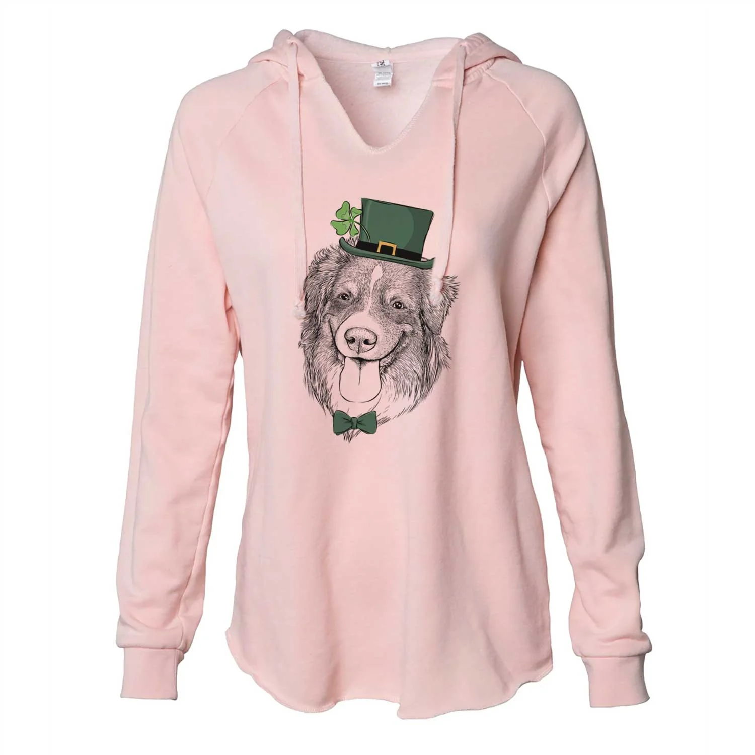St. Patrick's Siena the Australian Shepherd - Cali Wave Hooded Sweatshirt - Image 4