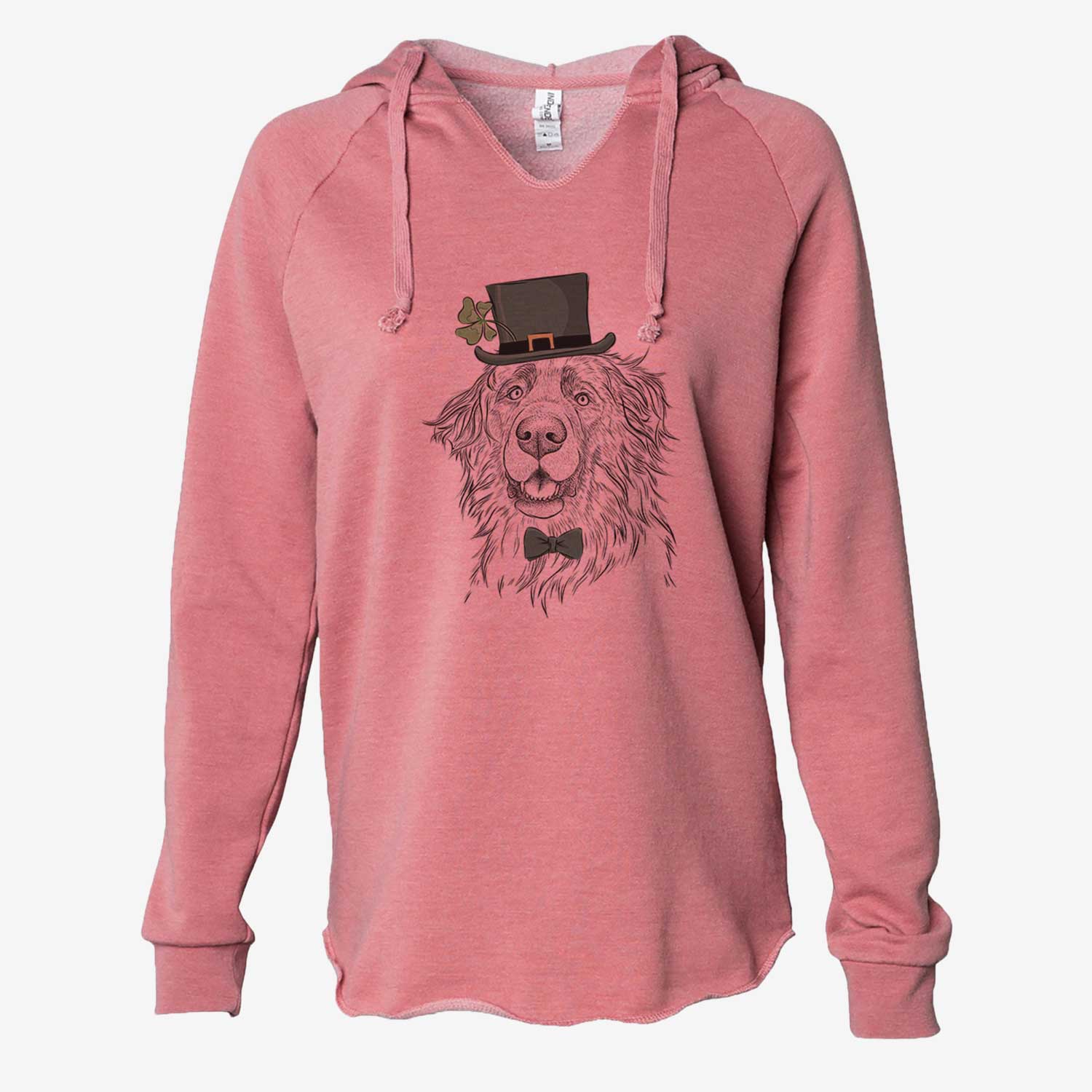 St. Patrick's Siri the Leonberger - Cali Wave Hooded Sweatshirt - Image 5