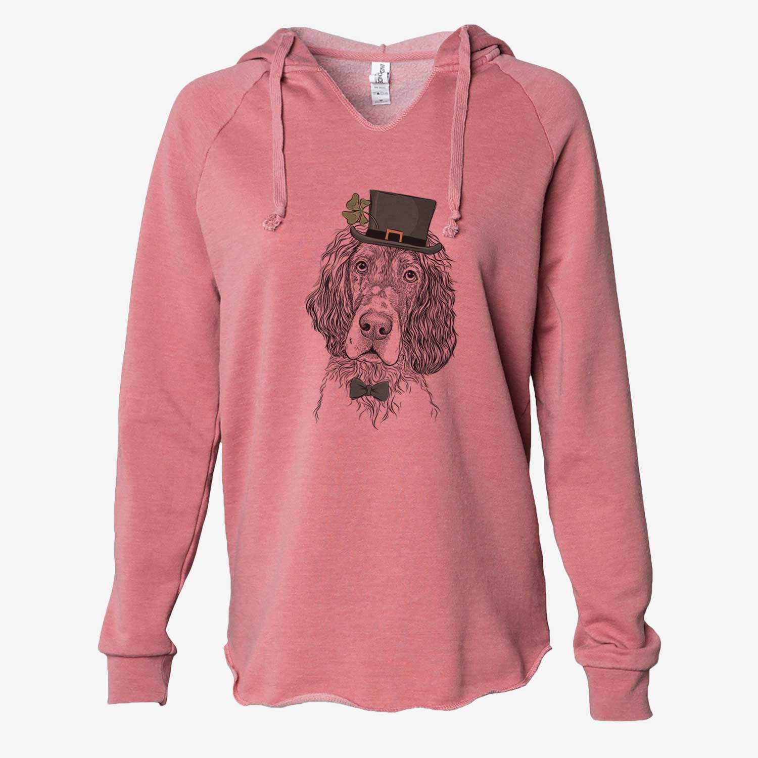 St. Patrick's Sir Rexford the Blue Belton English Setter - Cali Wave Hooded Sweatshirt - Image 5