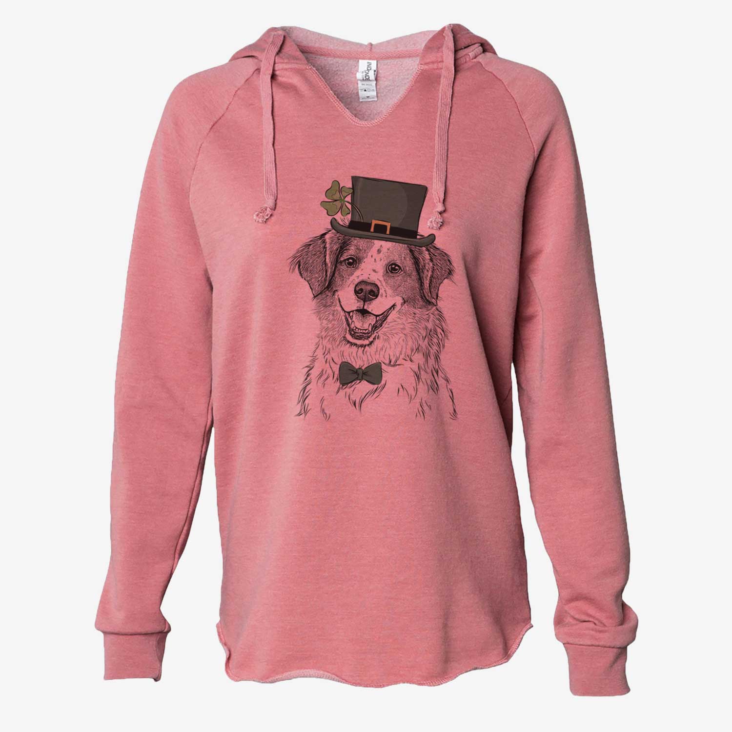 St. Patrick's Sophie the Brittany Beagle Mix - Cali Wave Hooded Sweatshirt - Image 5