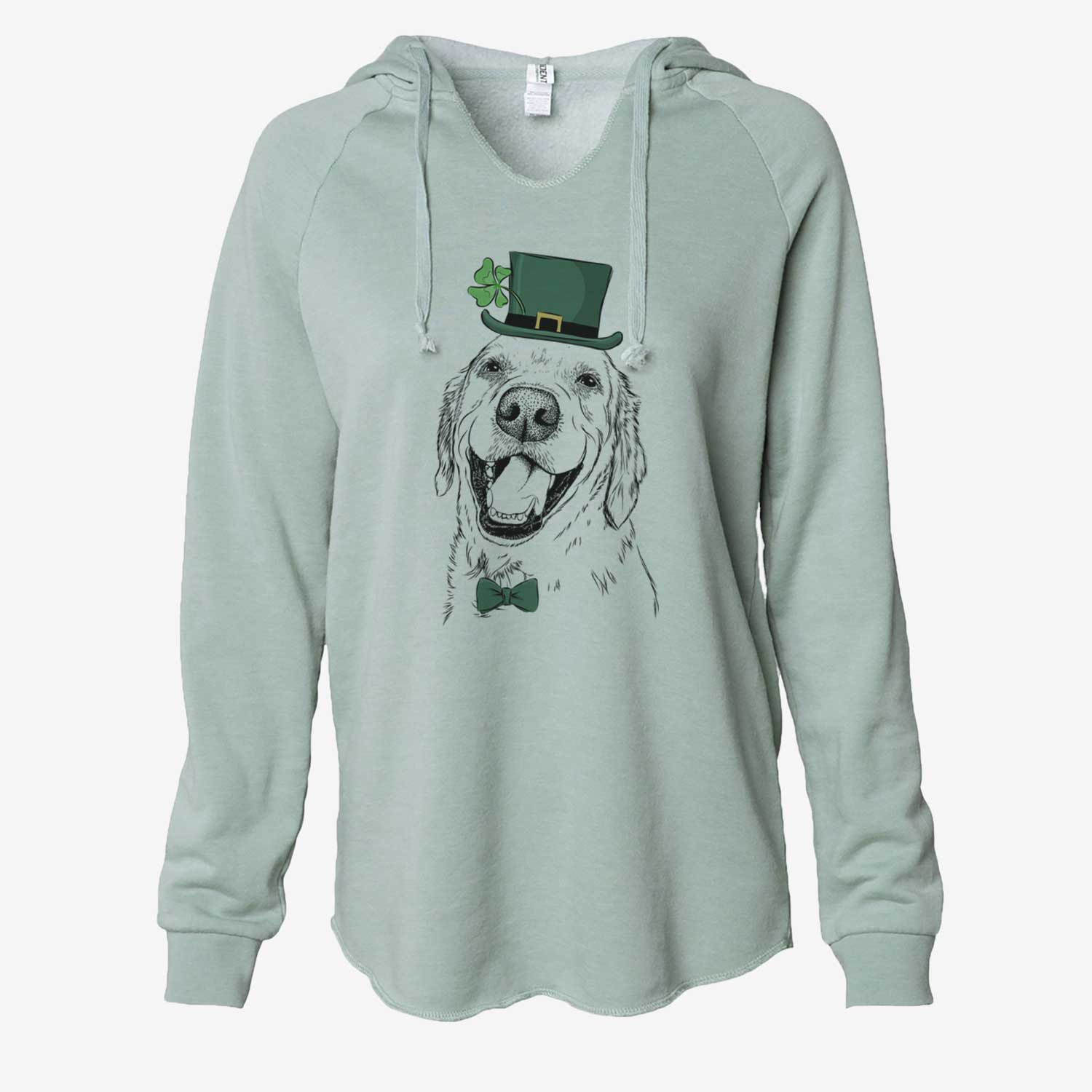 St. Patrick's Spanky the Golden Retriever - Cali Wave Hooded Sweatshirt - Image 6