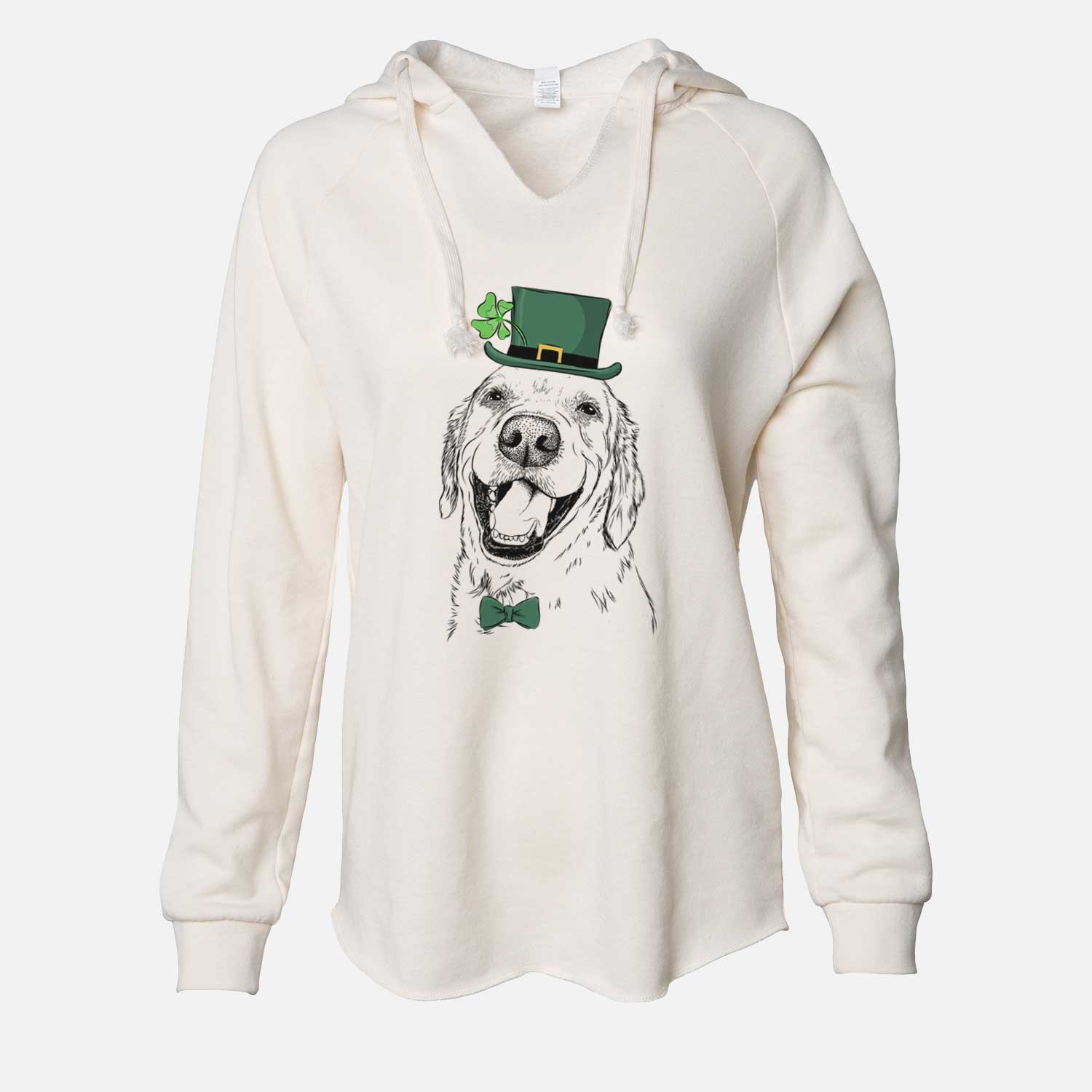 St. Patrick's Spanky the Golden Retriever - Cali Wave Hooded Sweatshirt - Image 7
