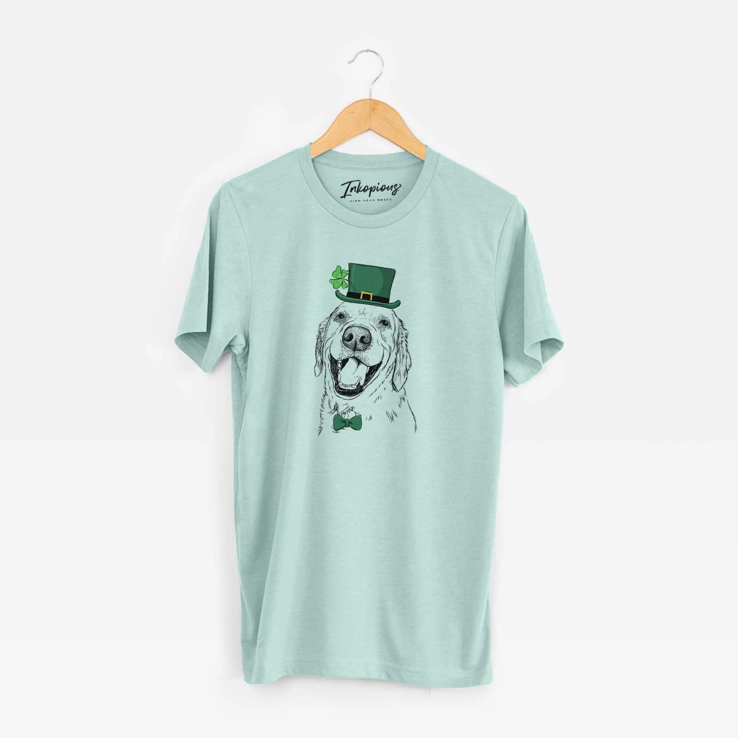 St. Patrick's Spanky the Golden Retriever - Unisex Crewneck - Image 7