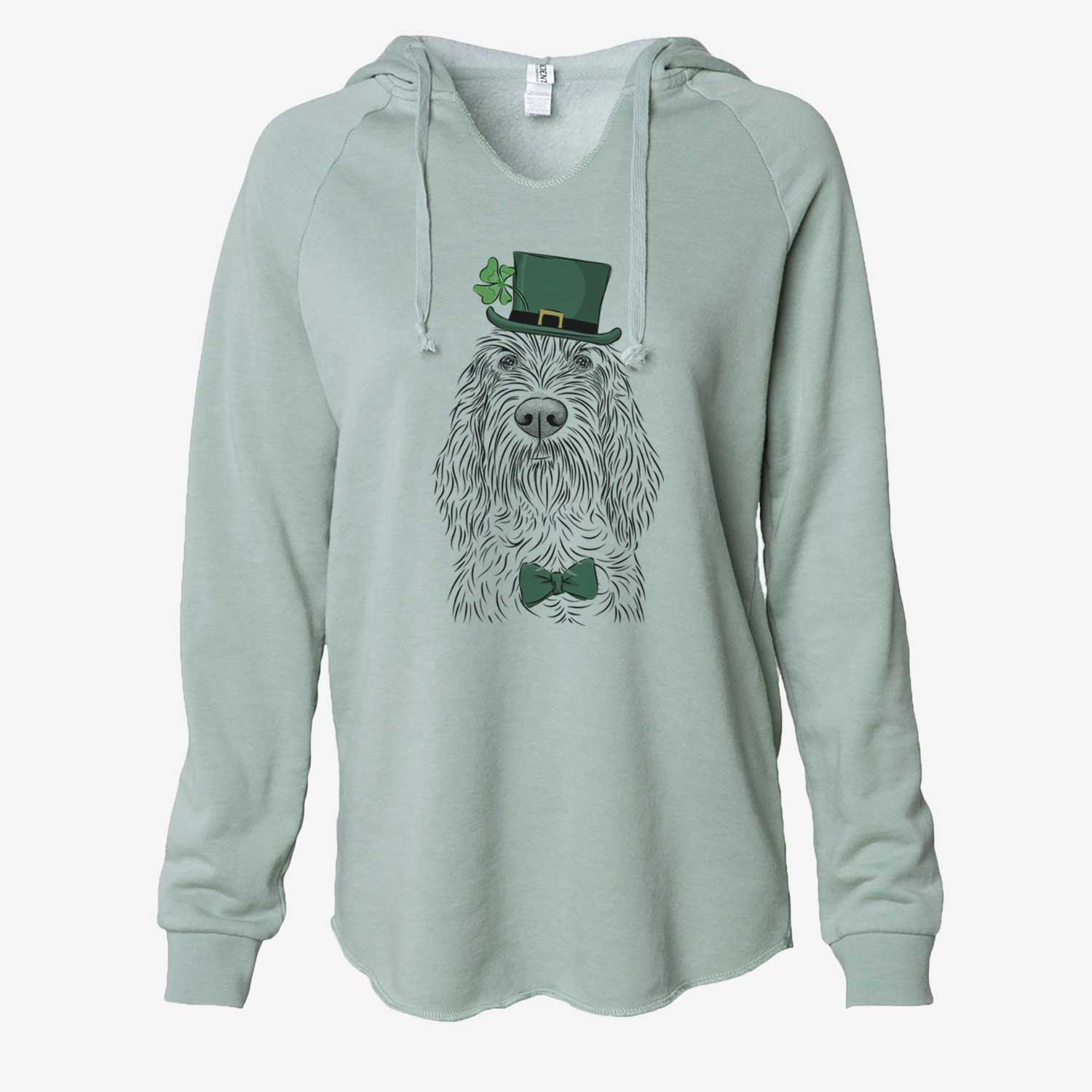 St. Patrick's Stefano the Spinone Italiano - Cali Wave Hooded Sweatshirt - Image 6