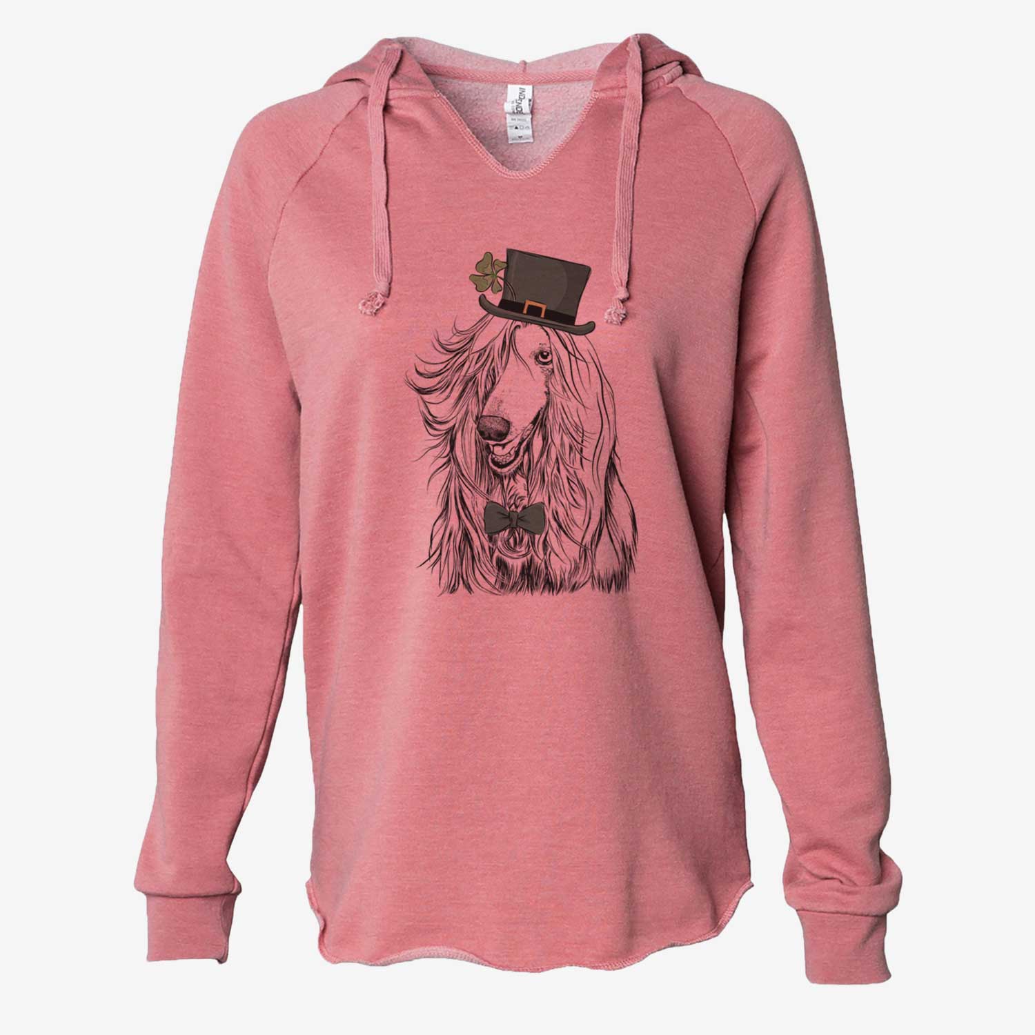 St. Patrick's Sterling the Afghan Hound - Cali Wave Hooded Sweatshirt - Image 5