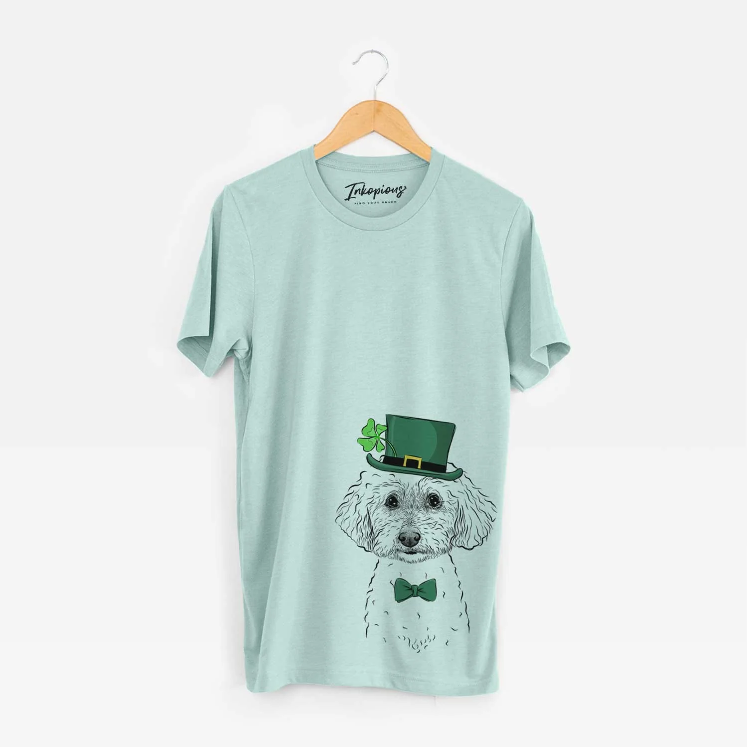 St. Patrick's Stitch the Bichonpoo - Unisex Crewneck - Image 4