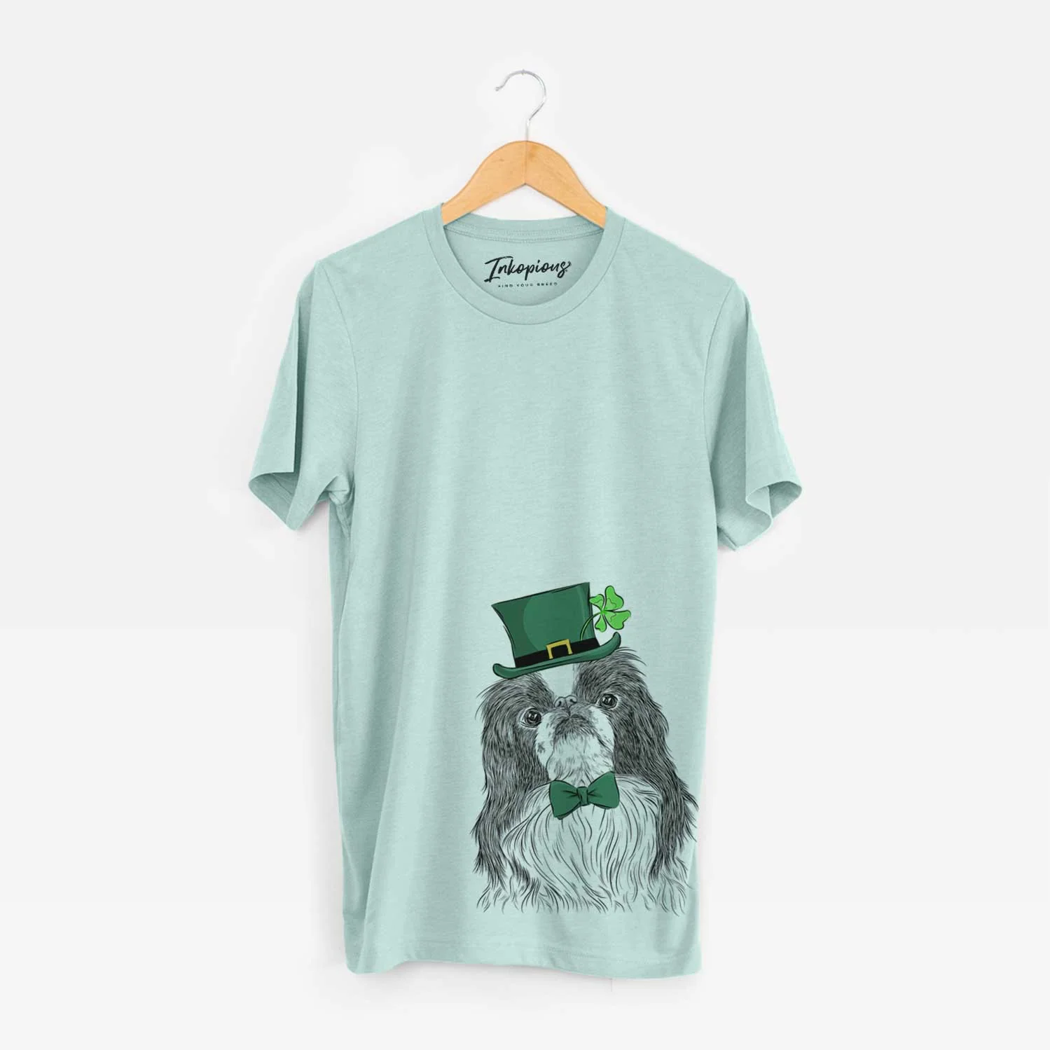 St. Patrick's Suki the Japanese Chin - Unisex Crewneck - Image 4