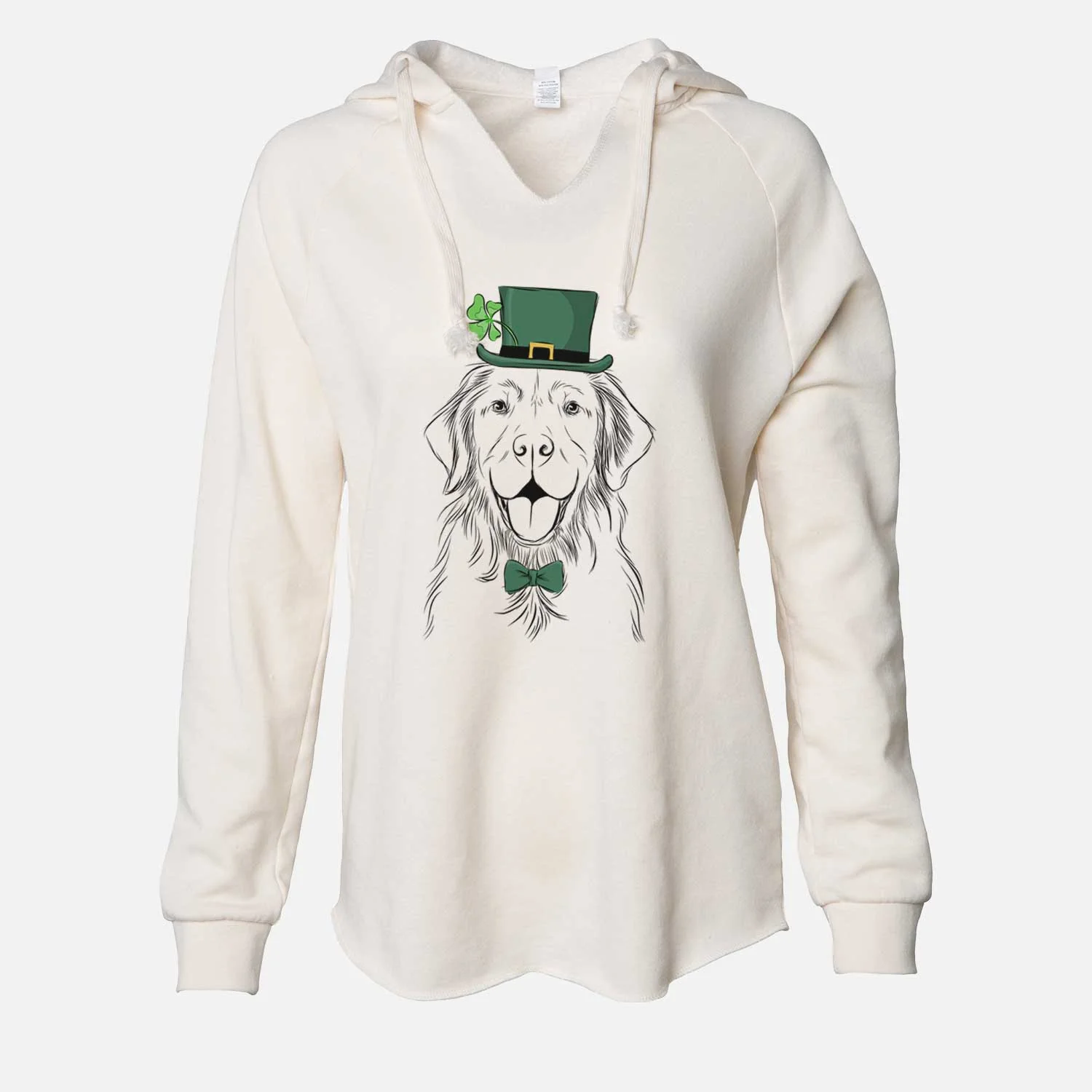 St. Patrick's Sunny the Golden Retriever - Cali Wave Hooded Sweatshirt - Image 7