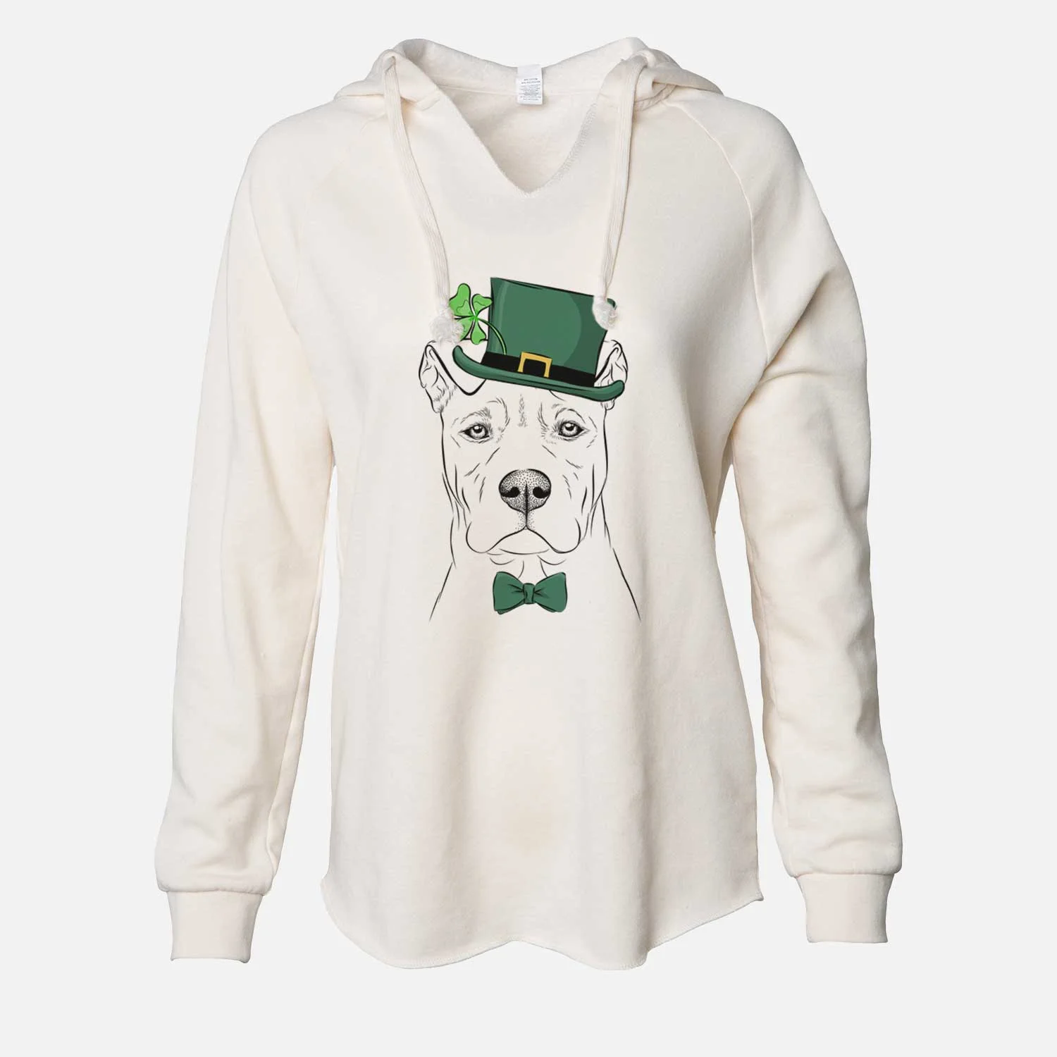 St. Patrick's Sweet Finn the Mixed Breed - Cali Wave Hooded Sweatshirt - Image 7