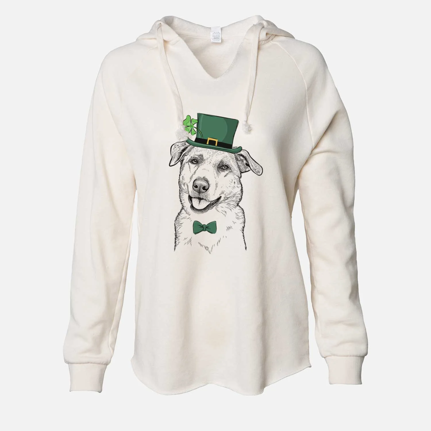 St. Patrick's Sydney the Great Pyrenees Australian Shepherd Mix - Cali Wave Hooded Sweatshirt - Image 7