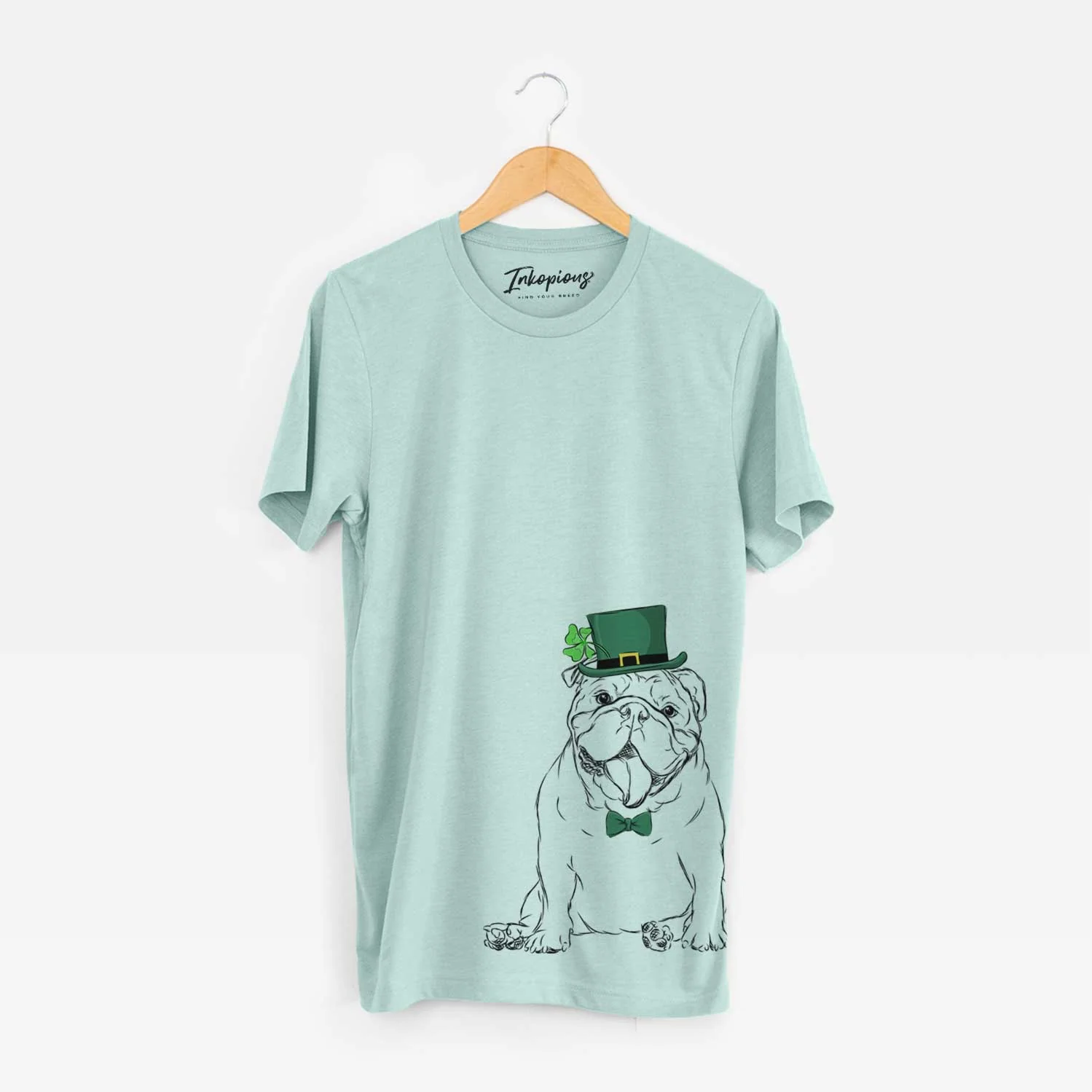 St. Patrick's Tank the English Bulldog - Unisex Crewneck - Image 4
